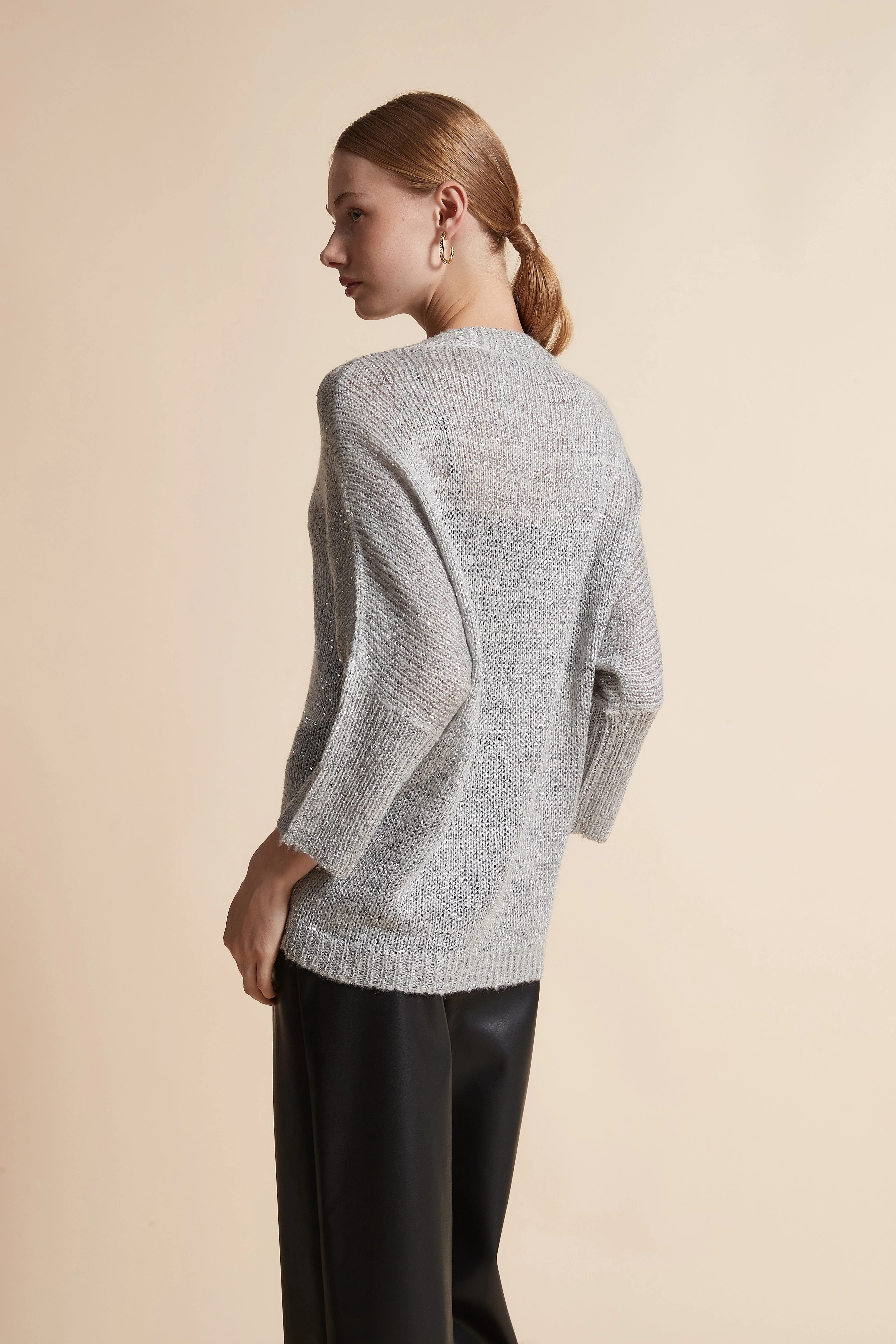 Long-Sleeve Jacket with Shiny Accents - Image 6