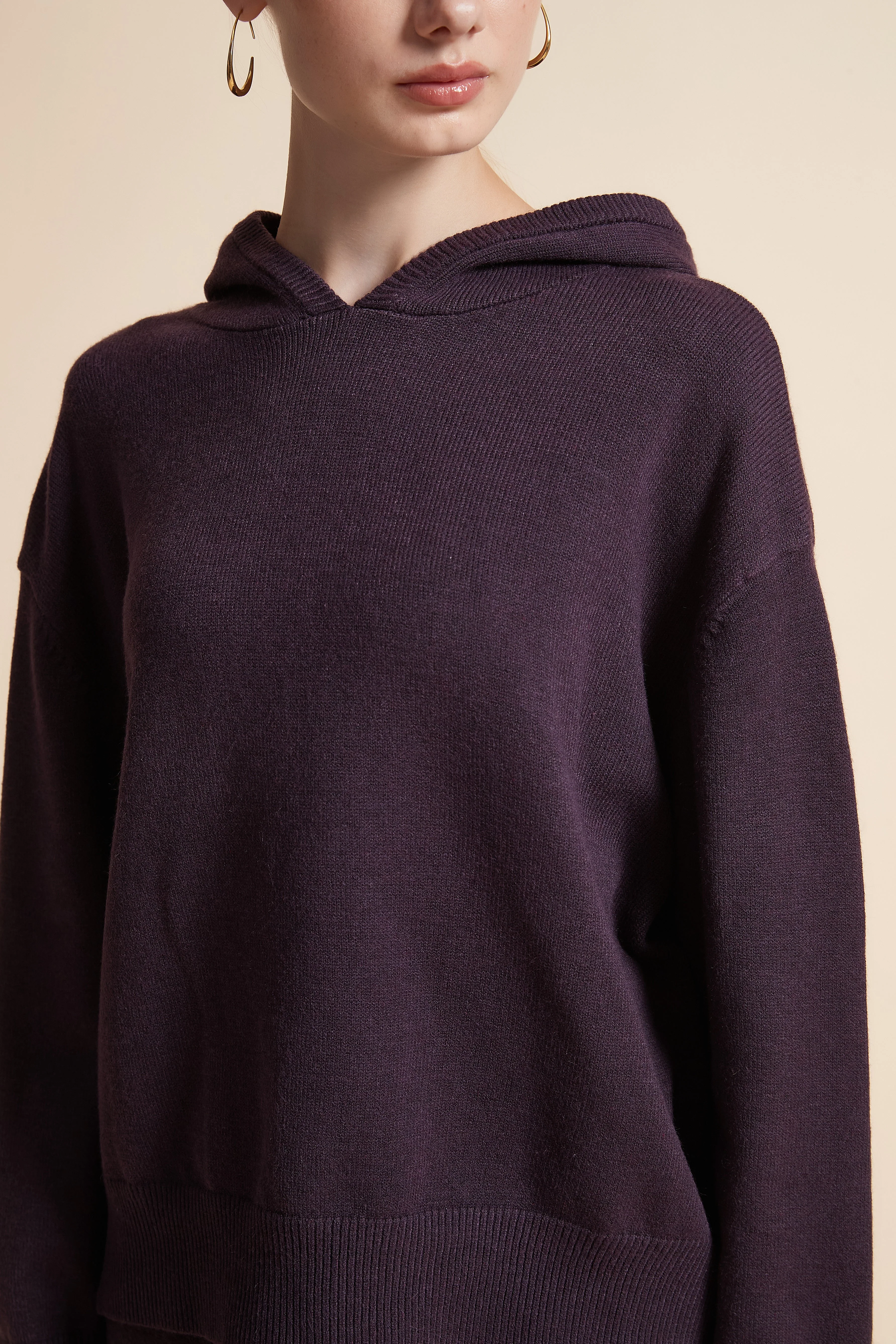 Knitted Long-Sleeve Hoodie Jacket - Image 6