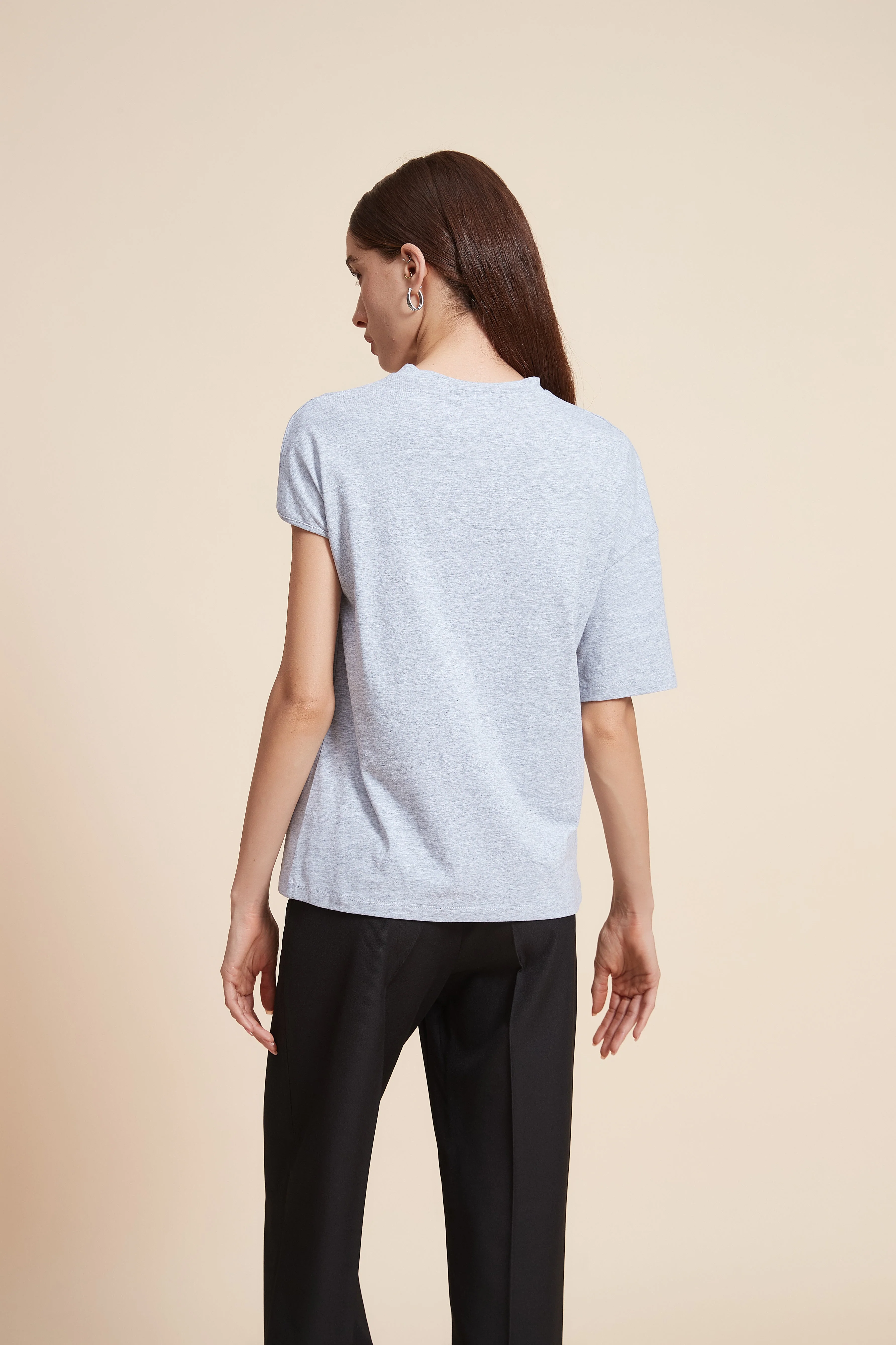 Plain Short Sleeve T-Shirt - Image 6