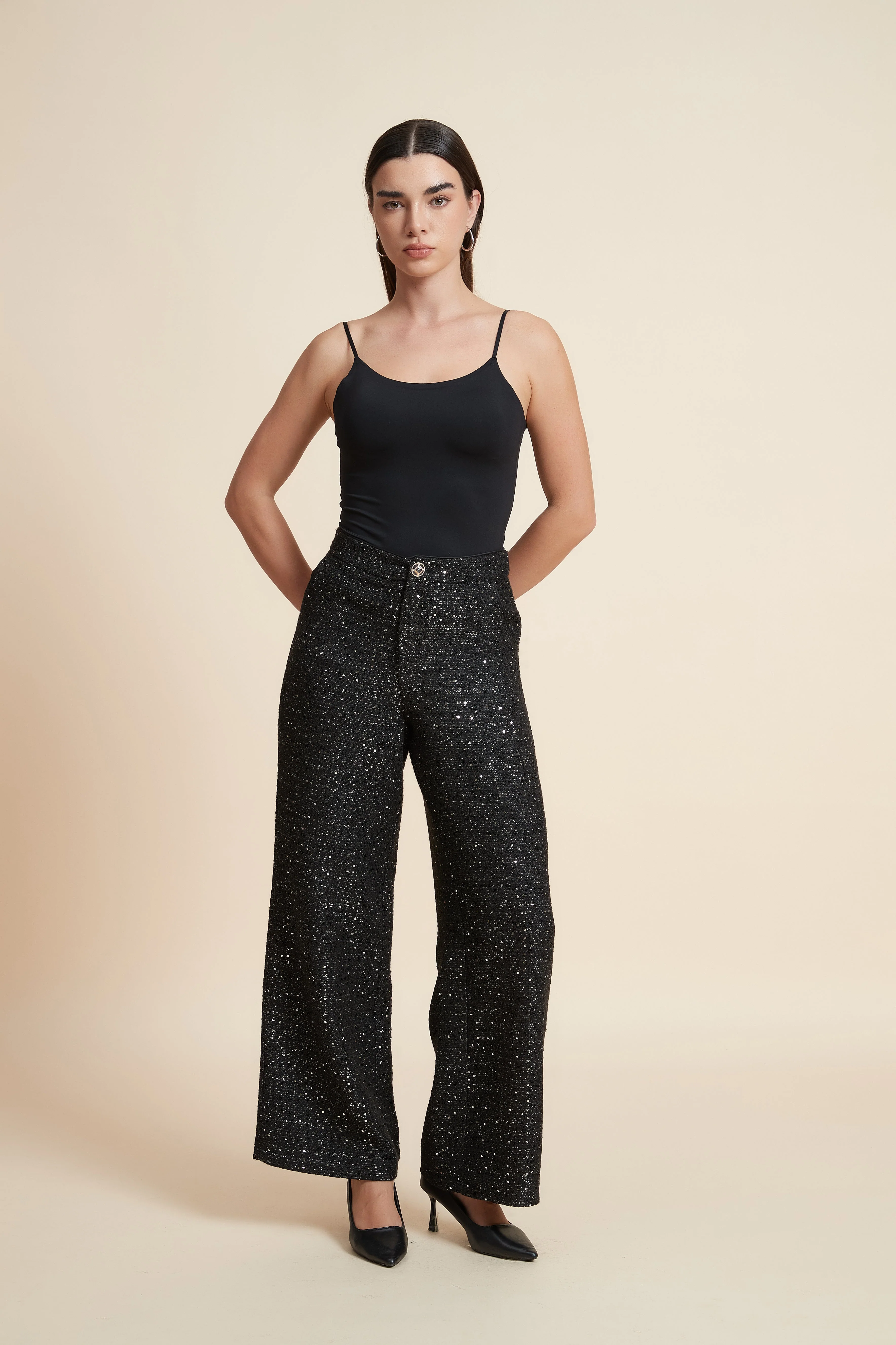Wide-Leg Polka Dot Trousers - Image 6