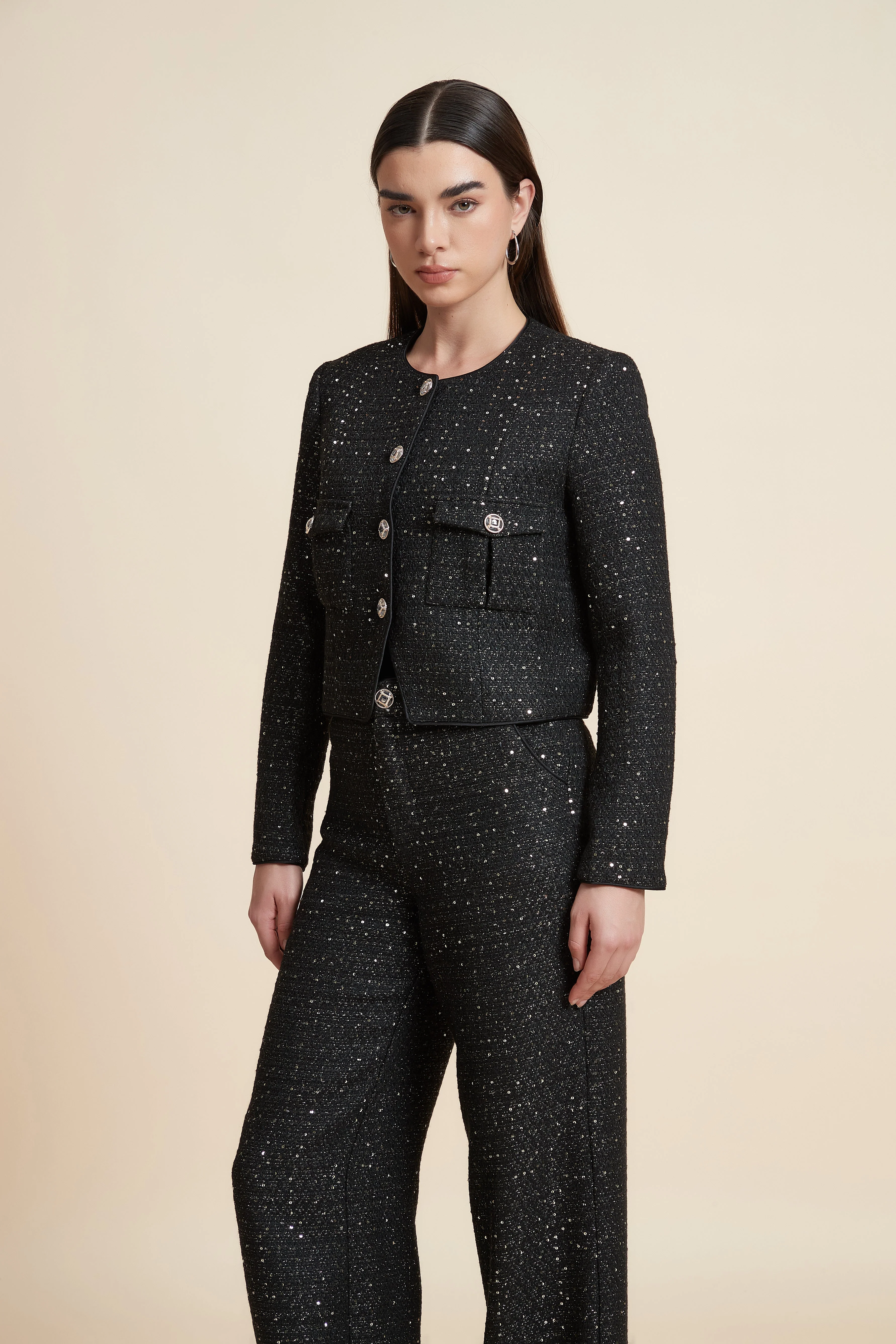Long Sleeve Jacket with Front Buttons - Image 2