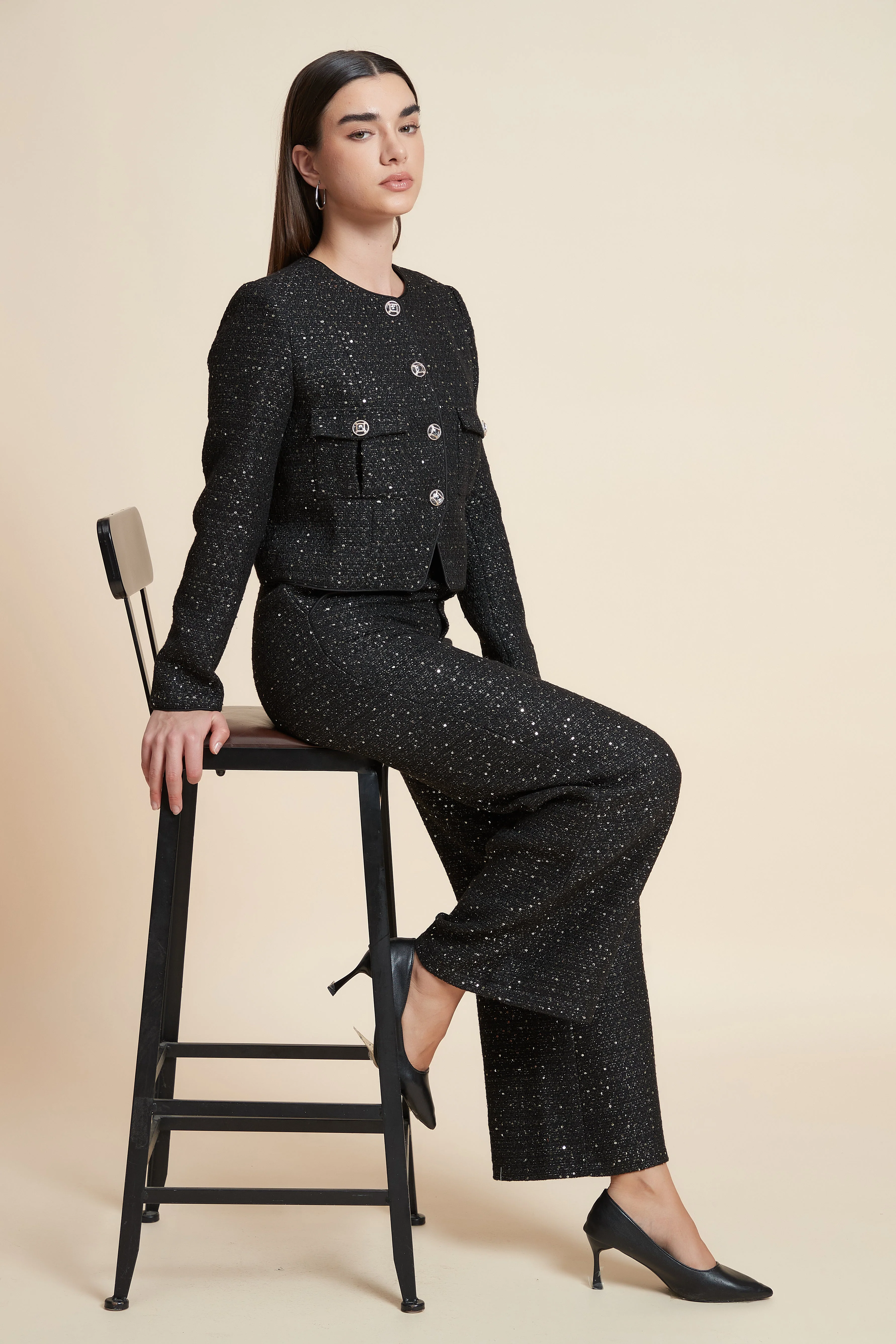 Long Sleeve Jacket with Front Buttons - Image 8