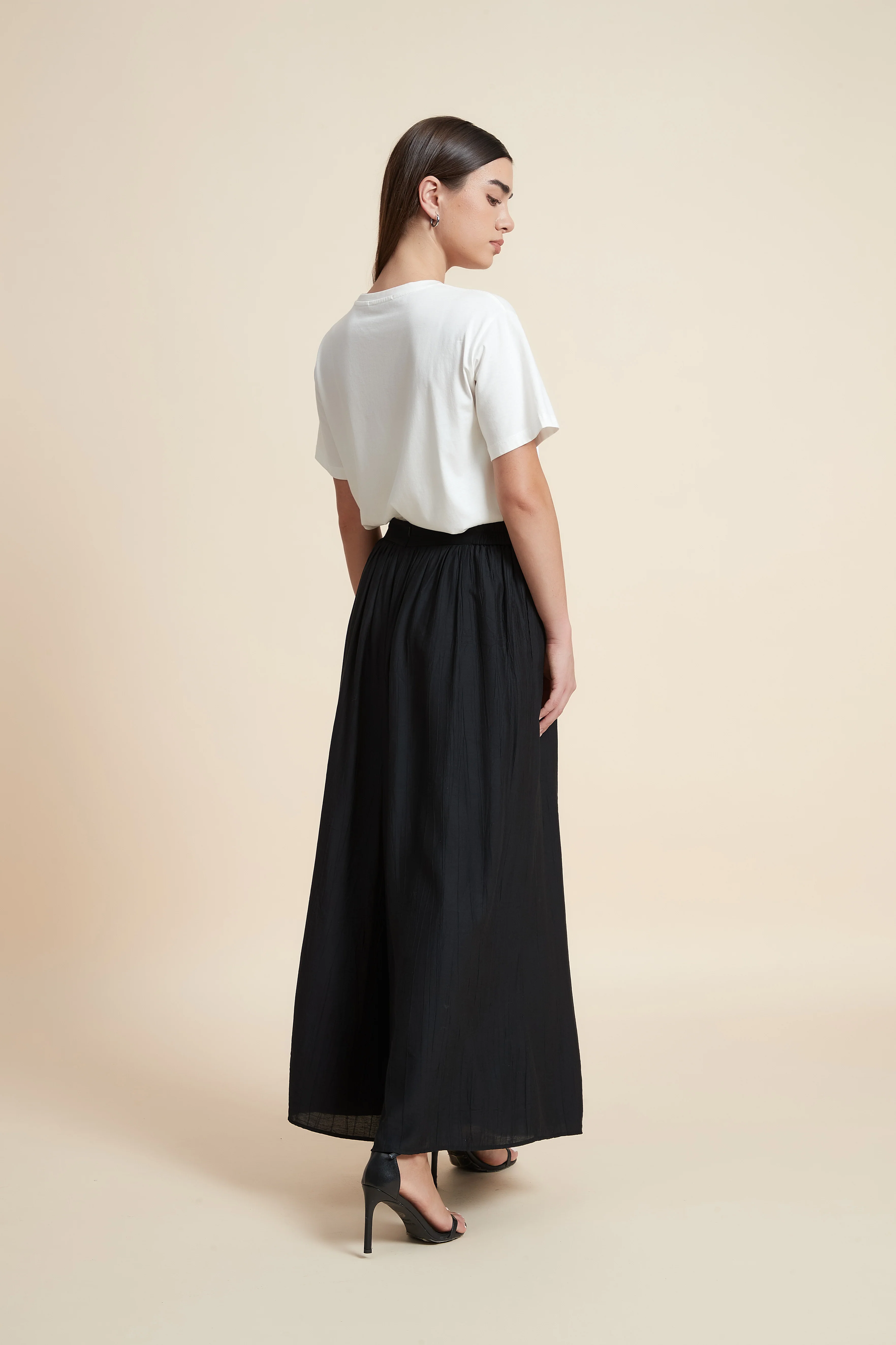 Wide Leg Plain Trousers - Image 6