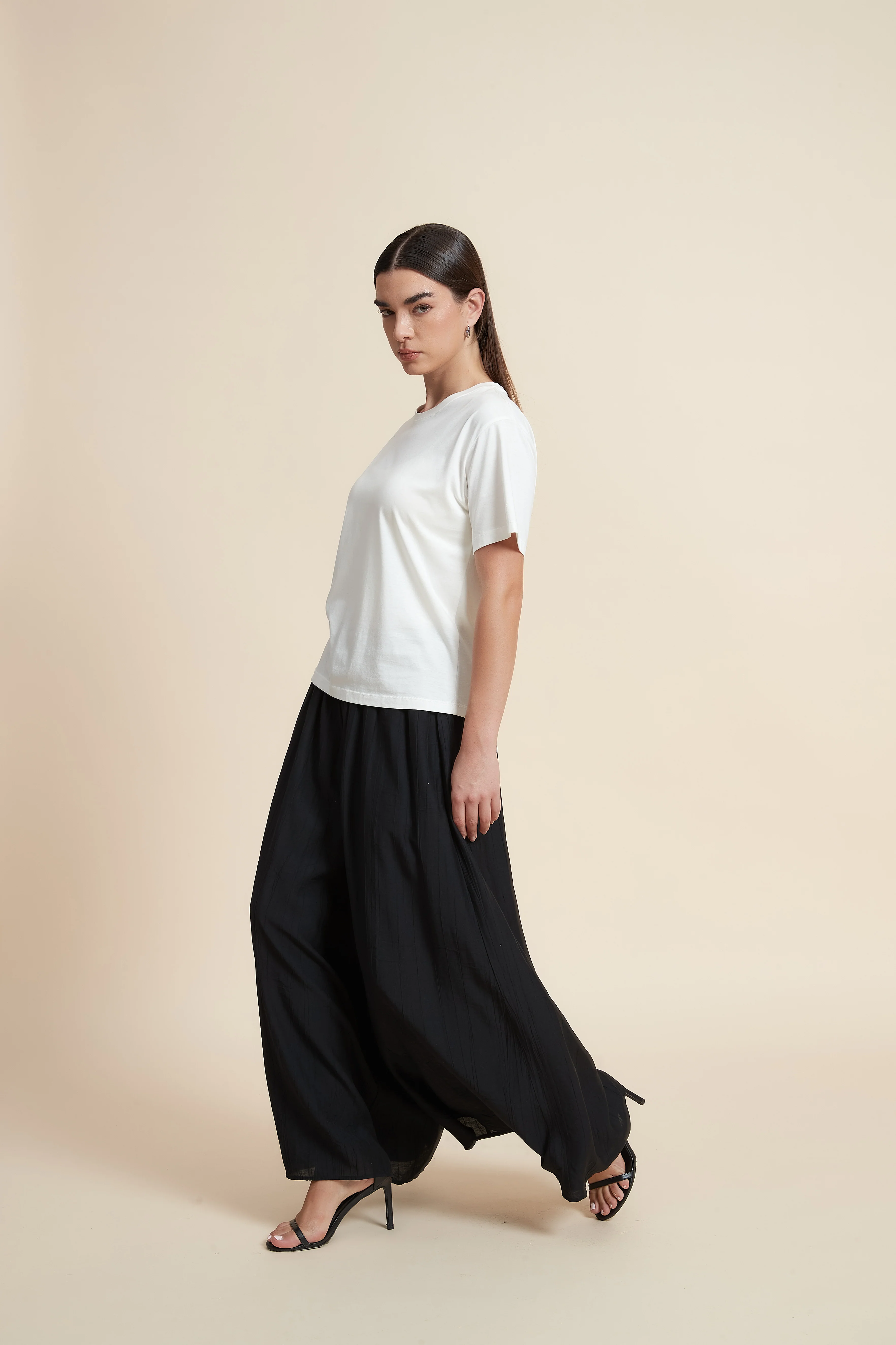 Wide Leg Plain Trousers - Image 7