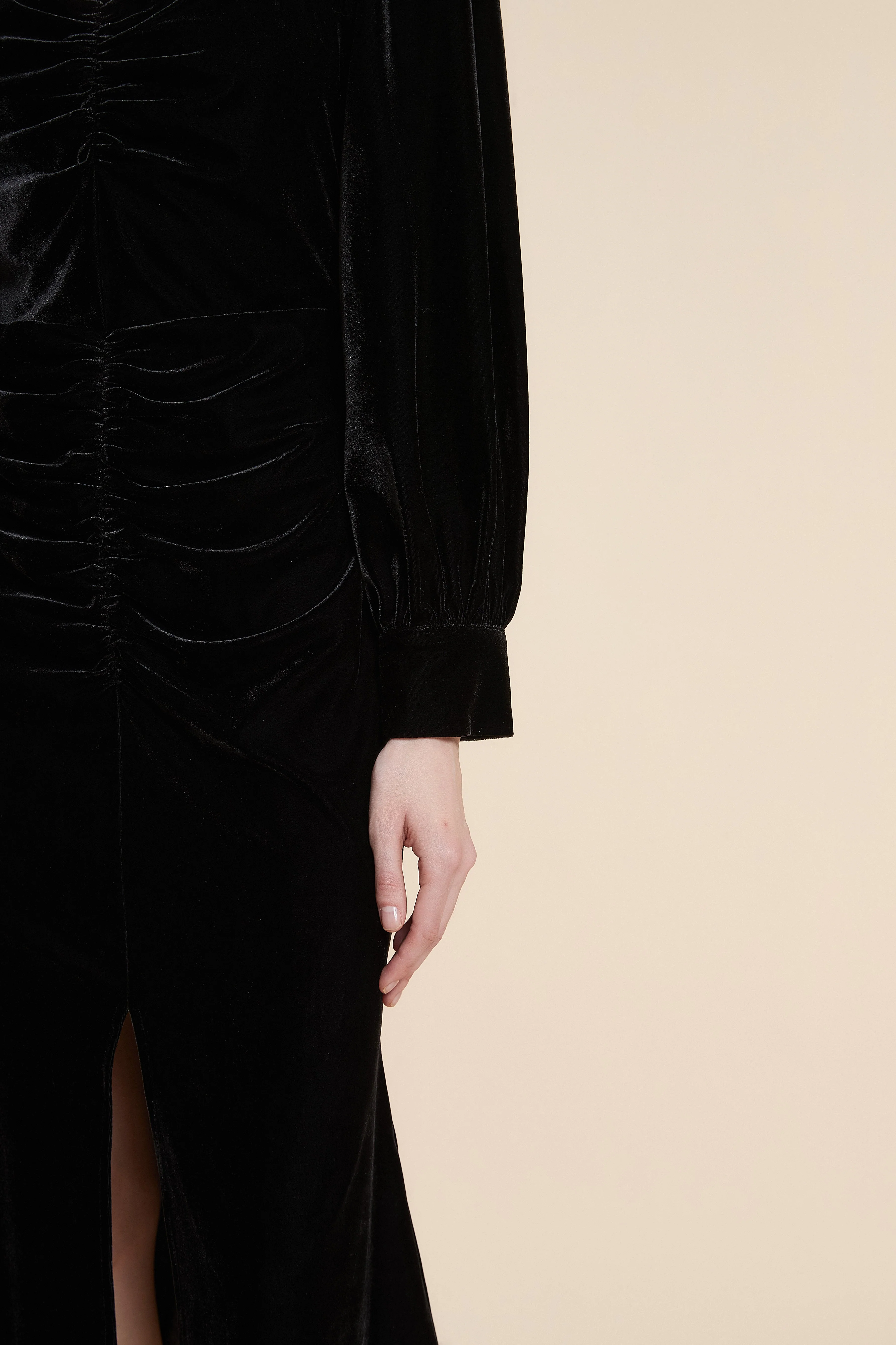 Knee Length Dress with Long Sleeves - Image 6