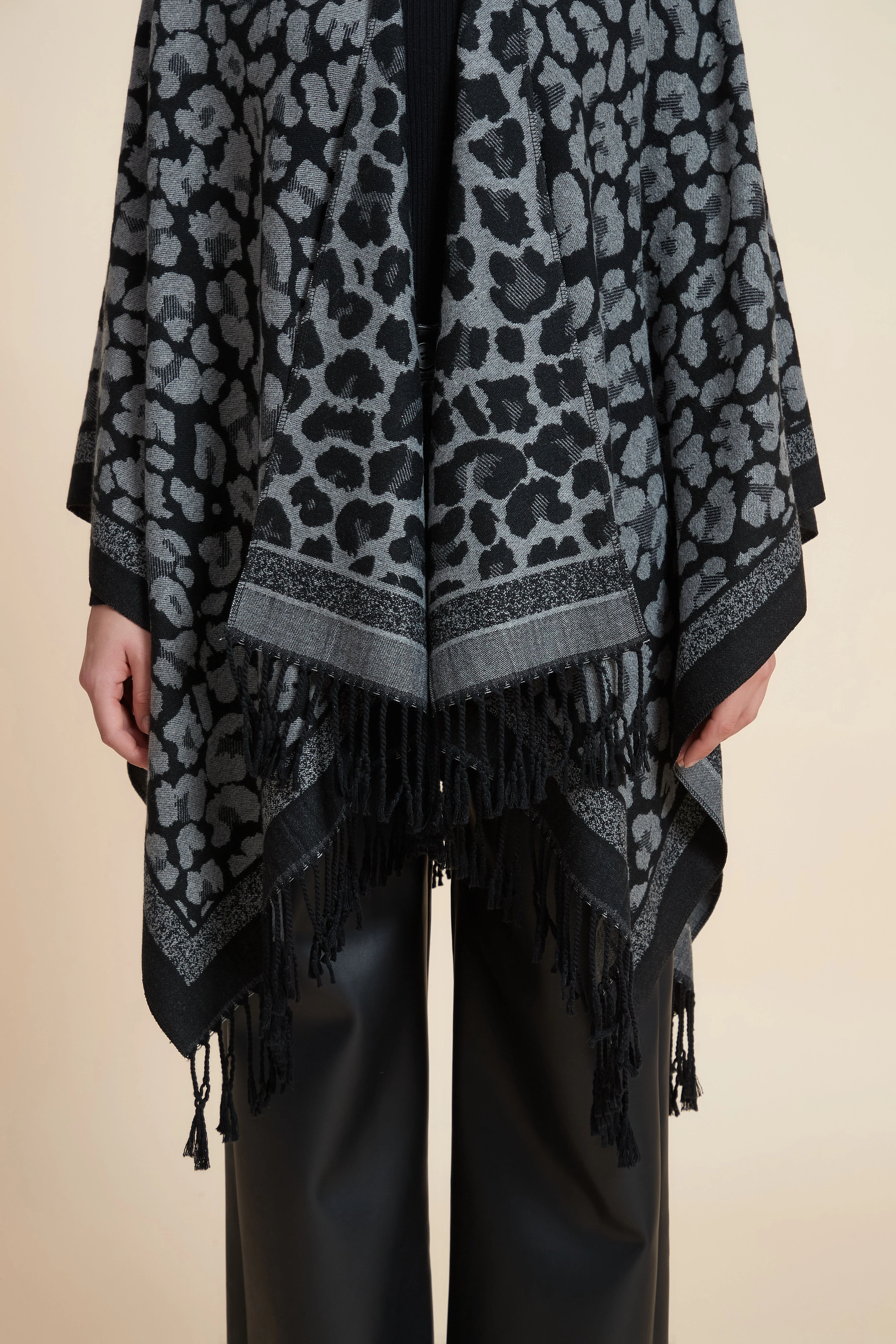 Leopard Print Poncho - Image 5