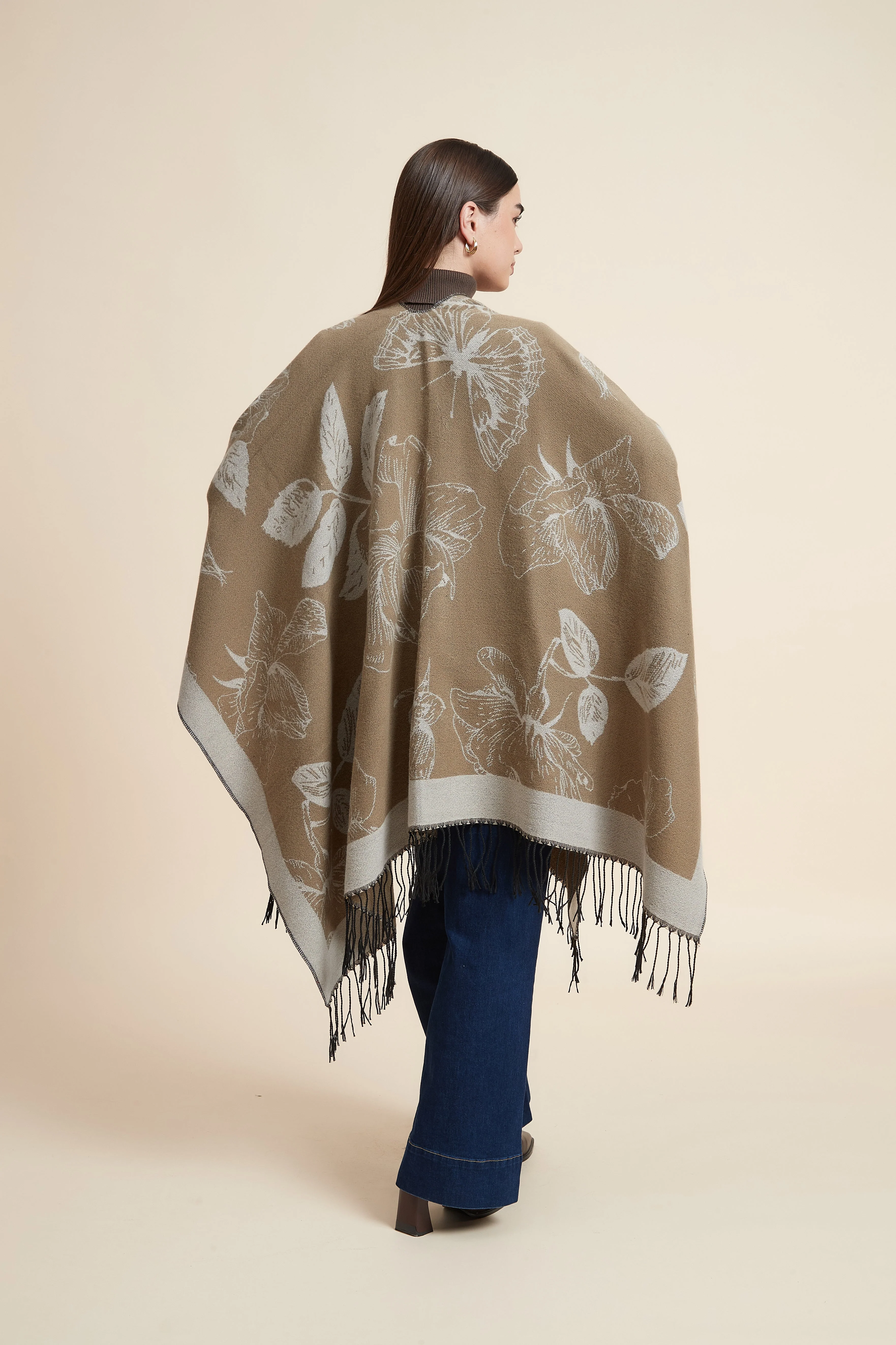 Colorful Floral Poncho - Image 6