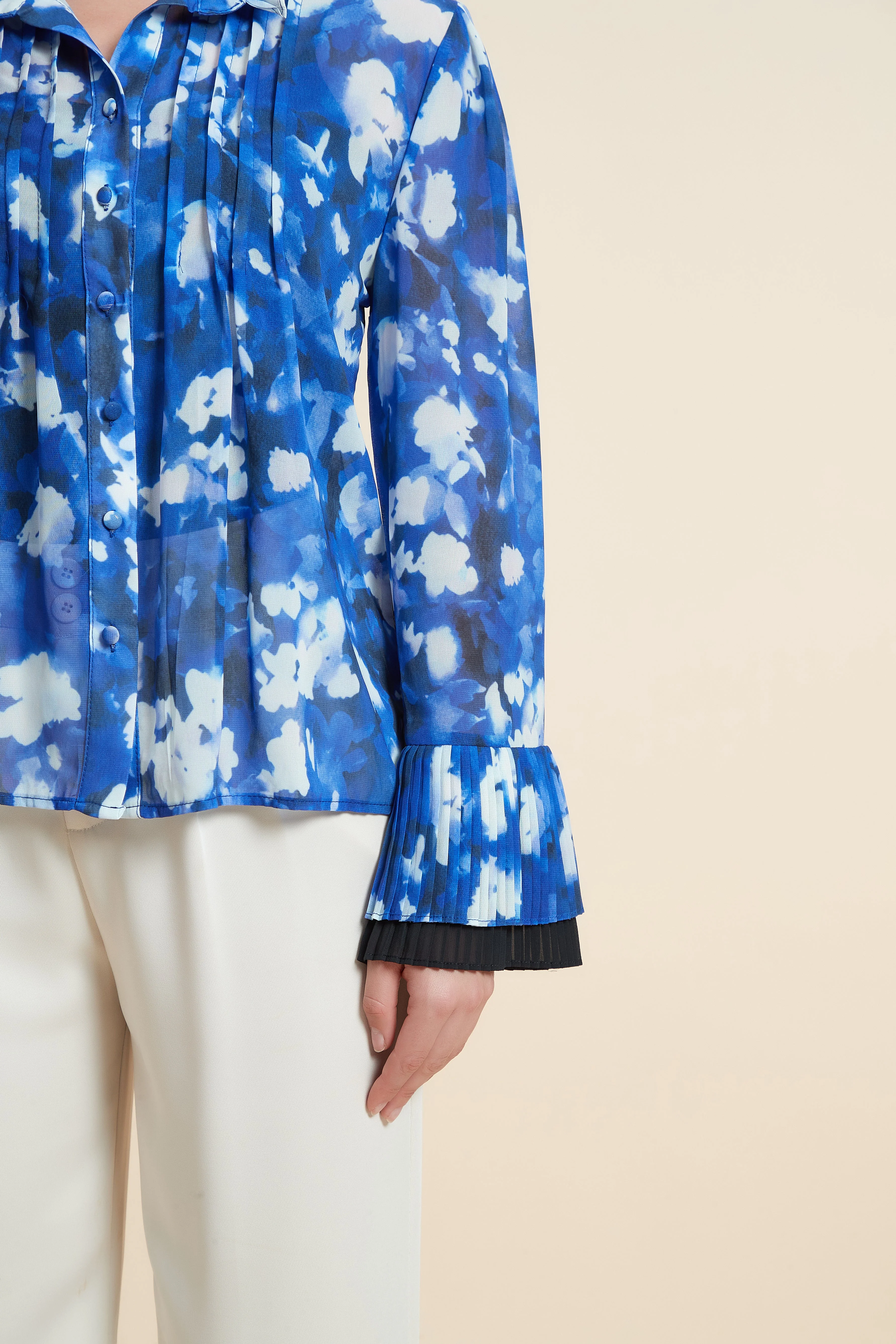 Printed Long-Sleeved Blouse - Image 5