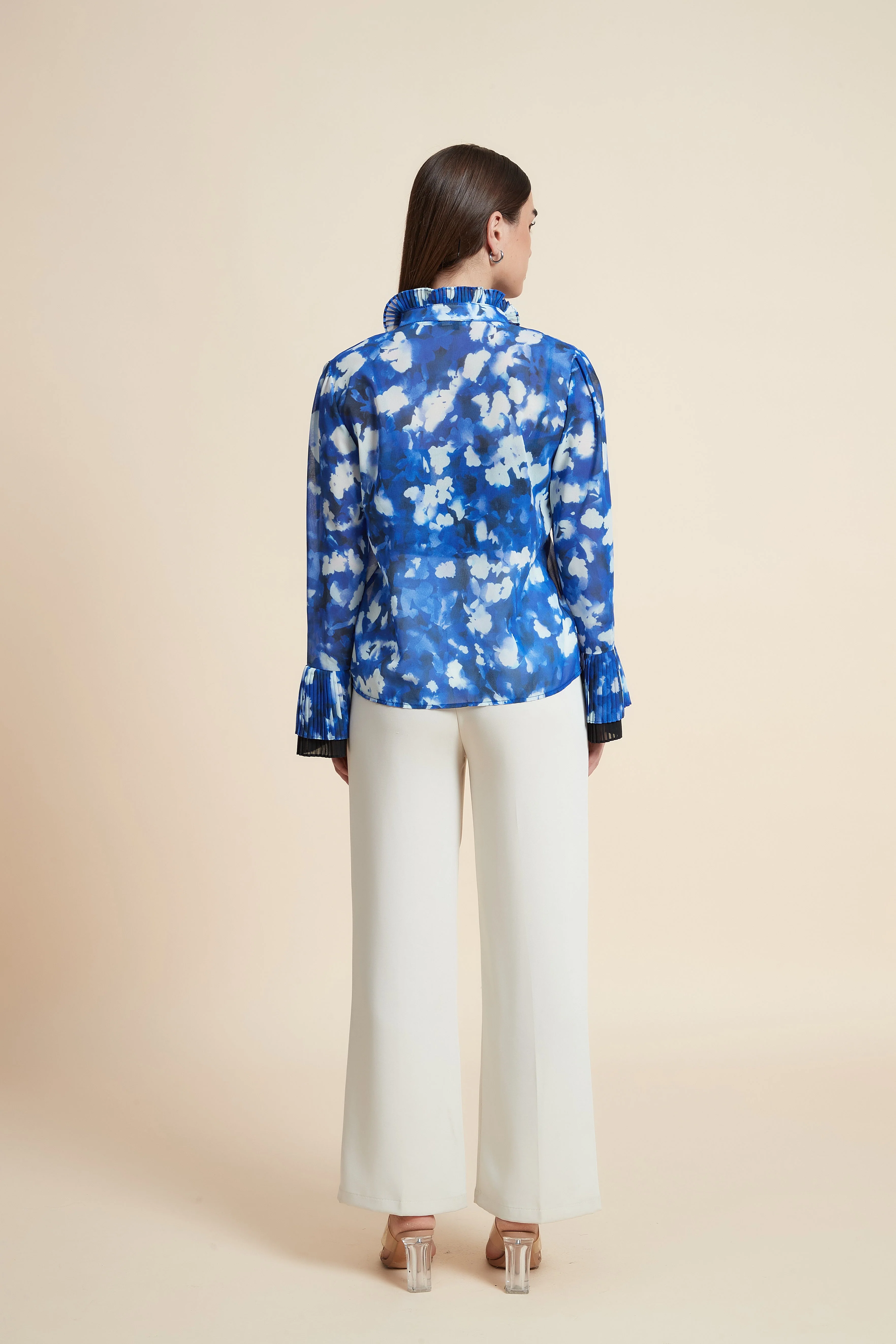 Printed Long-Sleeved Blouse - Image 6