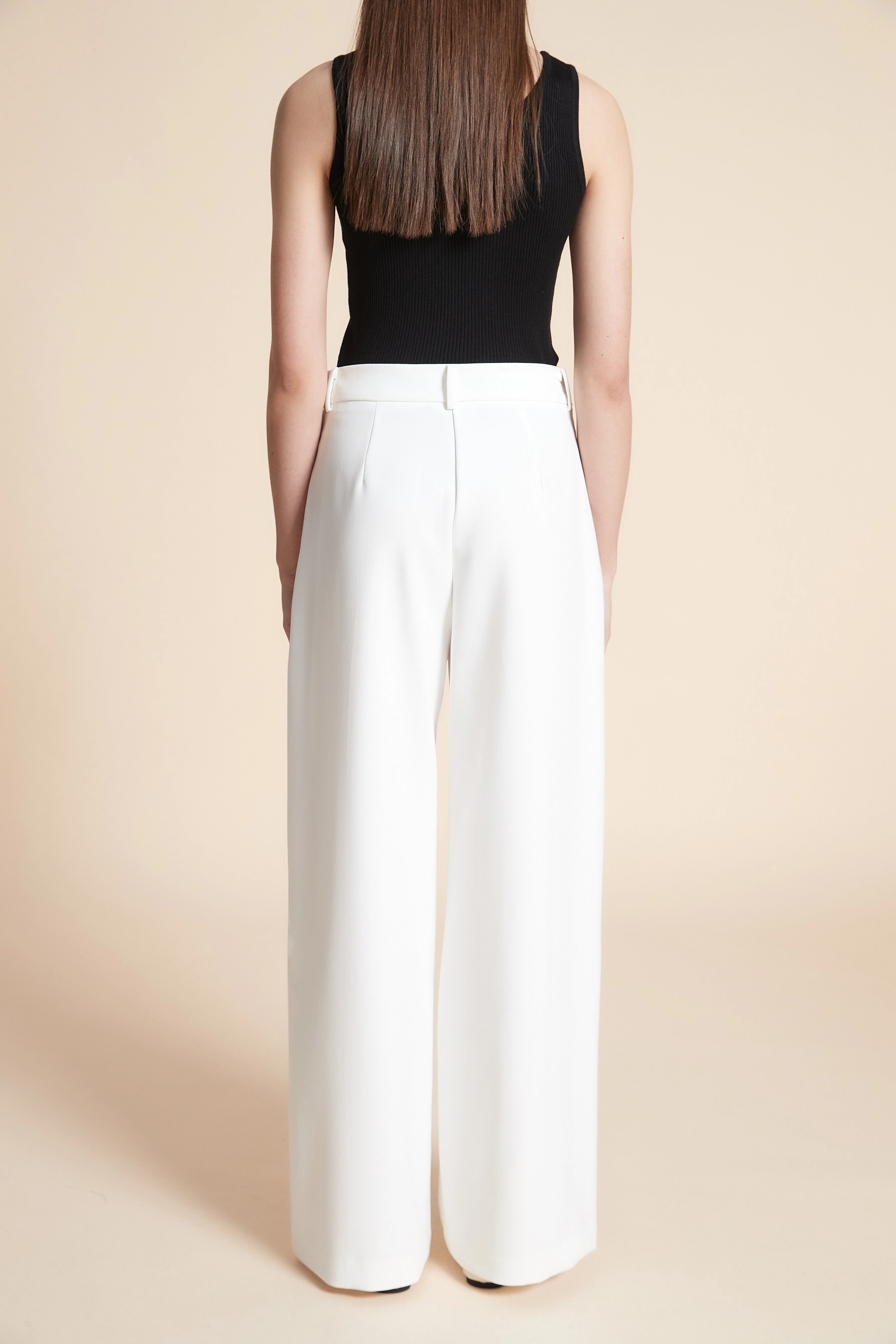 Plain Straight Leg Trousers - Image 11