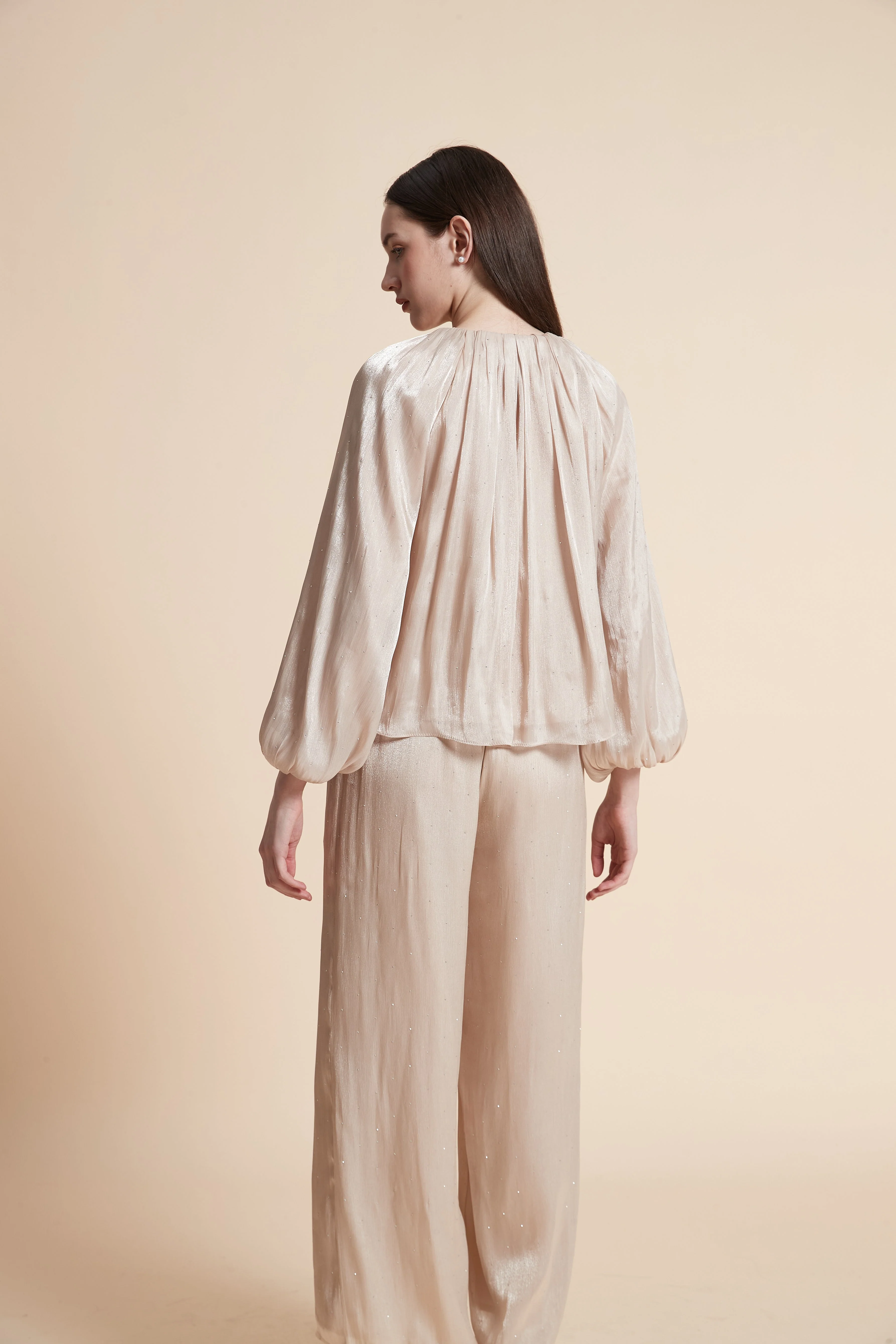 Solid Long Sleeve Blouse - Image 12