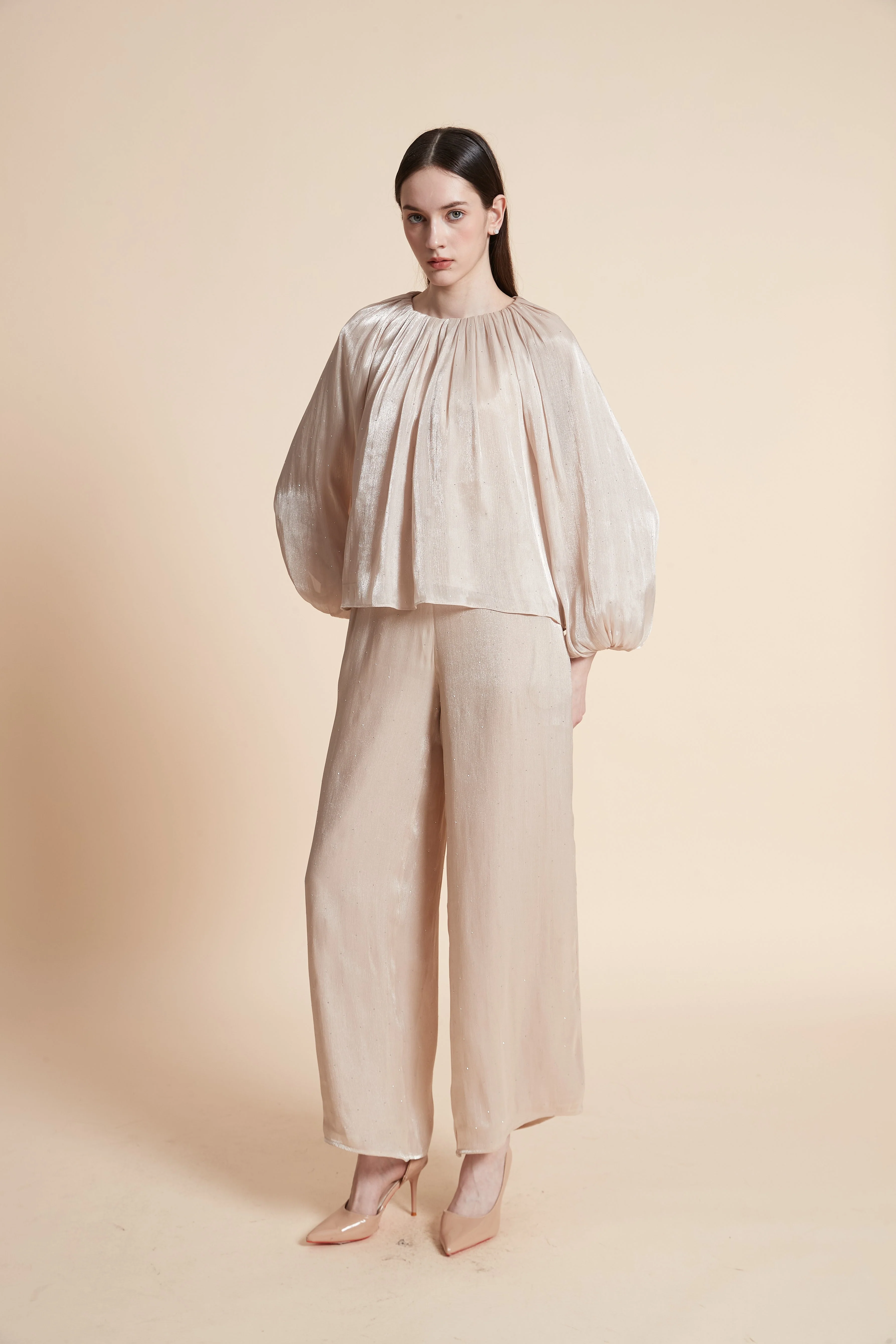 Solid Long Sleeve Blouse - Image 8
