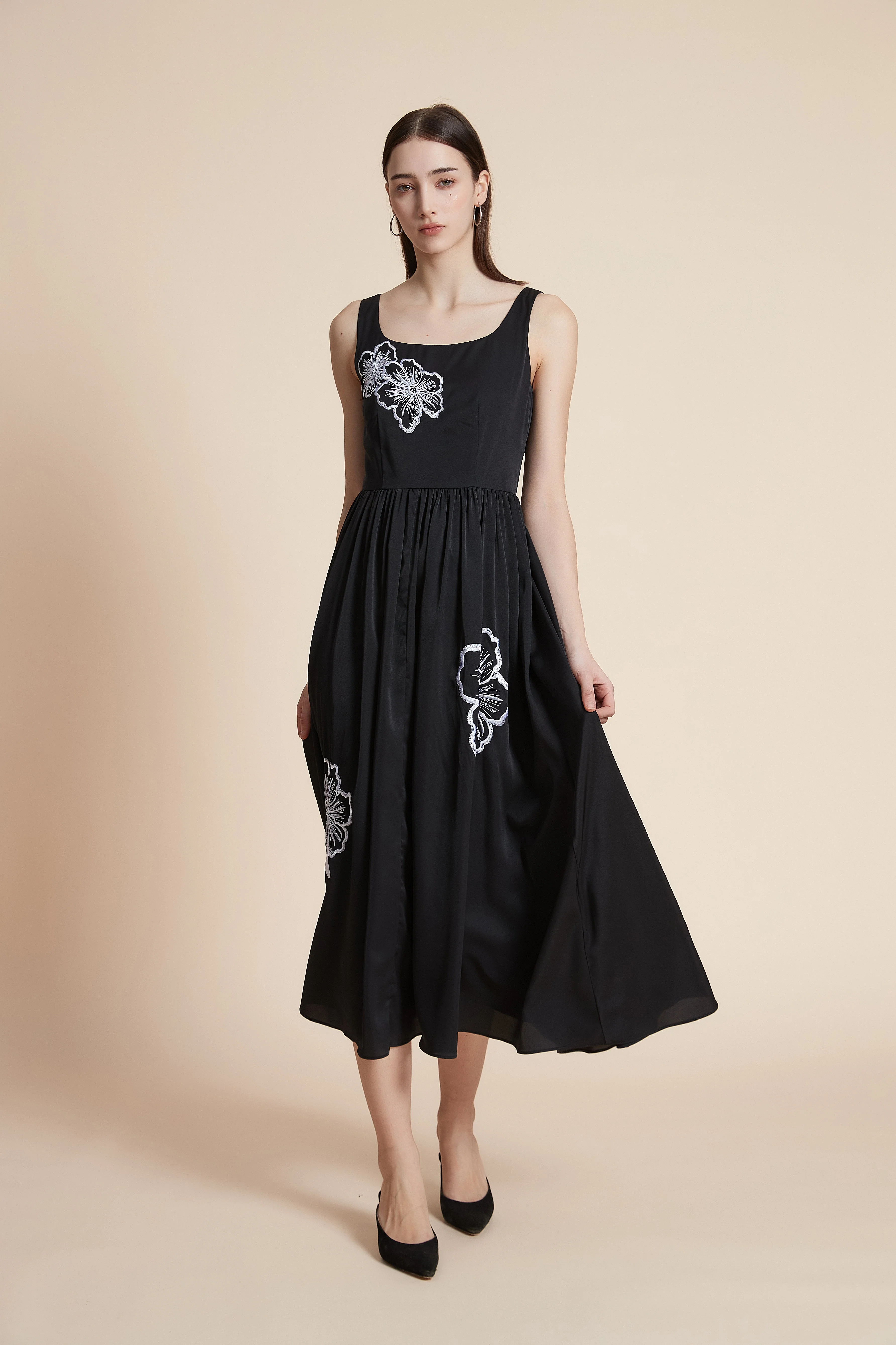 Floral strapless midi dress - Image 2