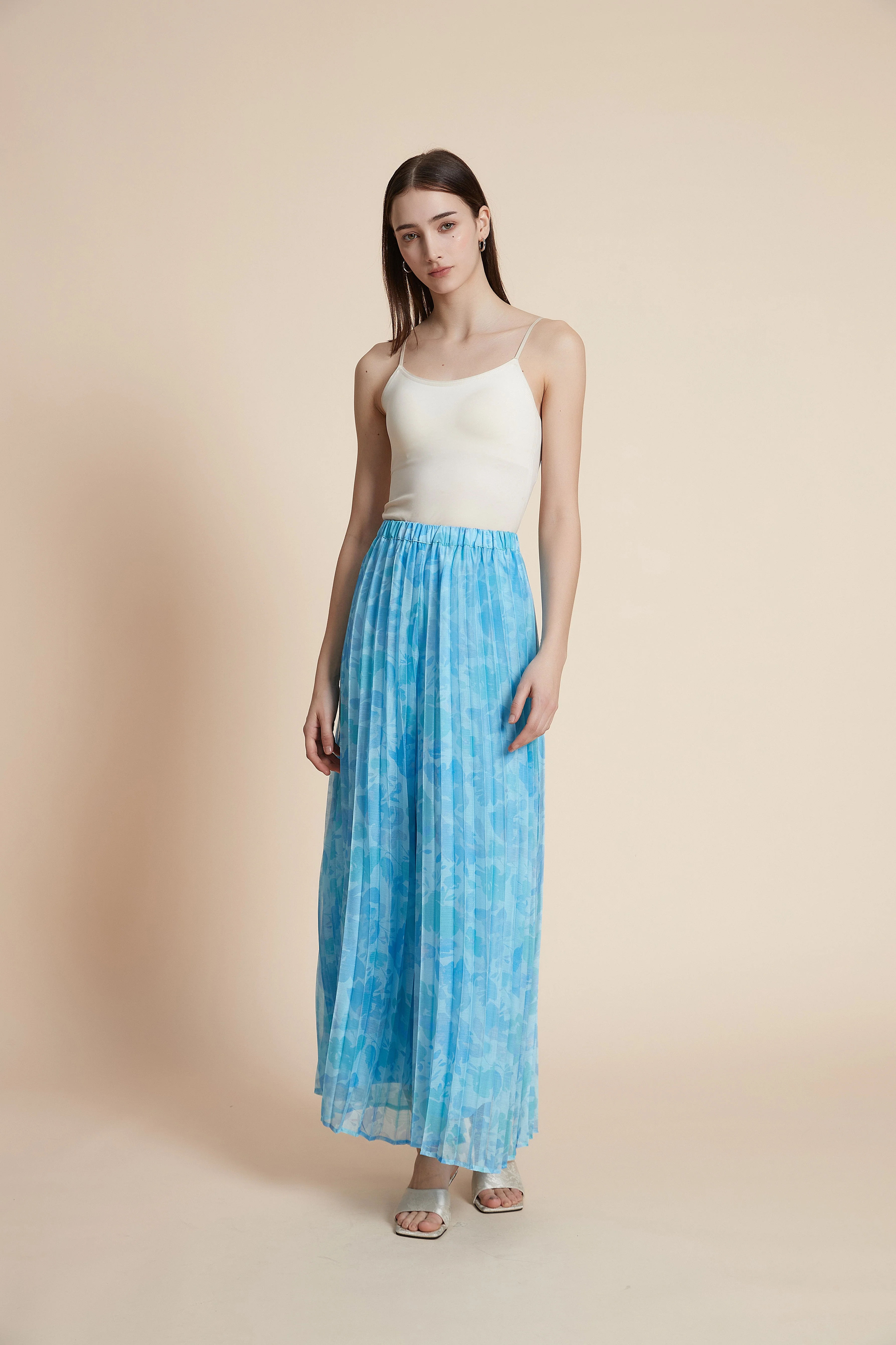 Pleated wide-leg trousers - Image 3