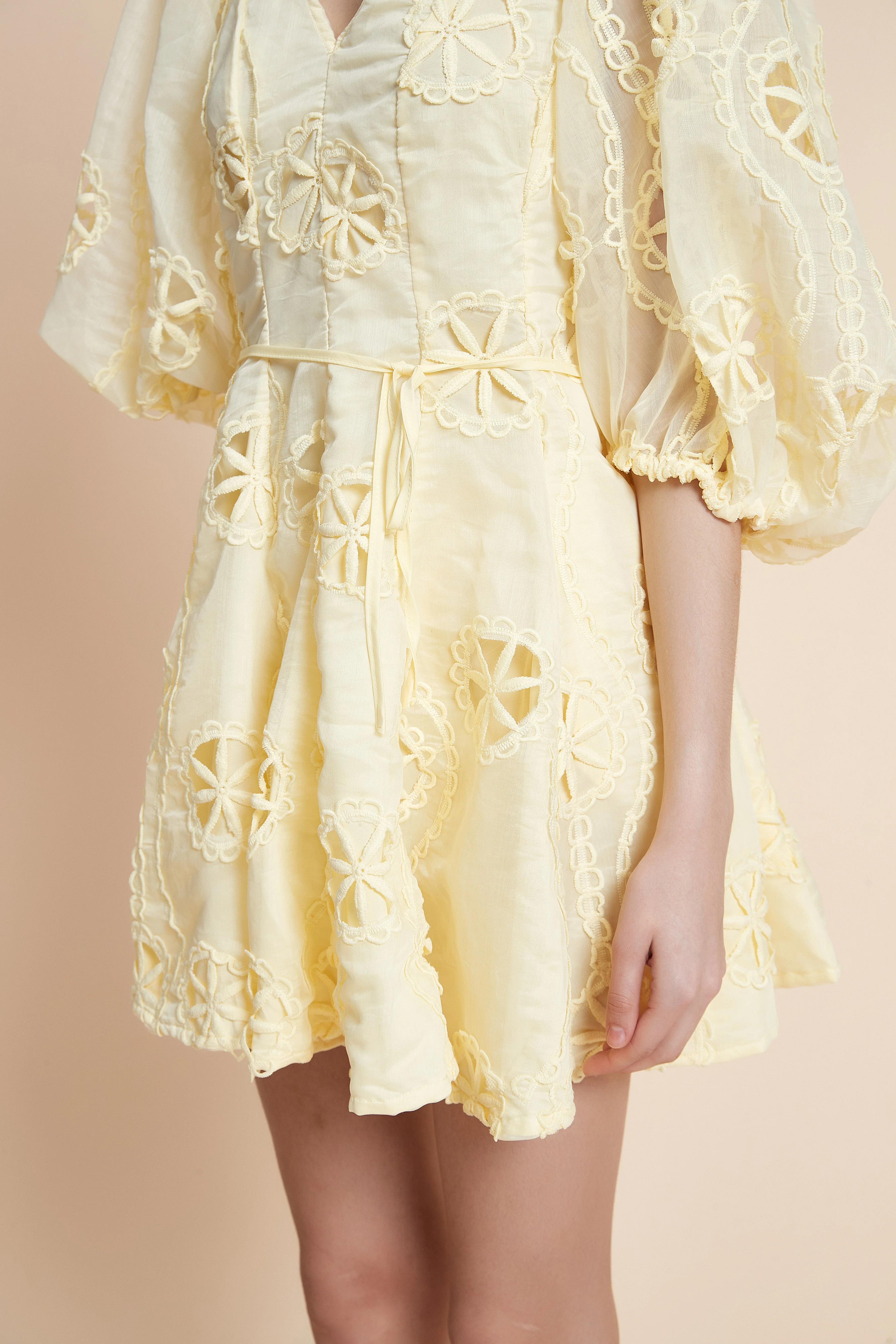 Embroidered Short Dress - Image 5