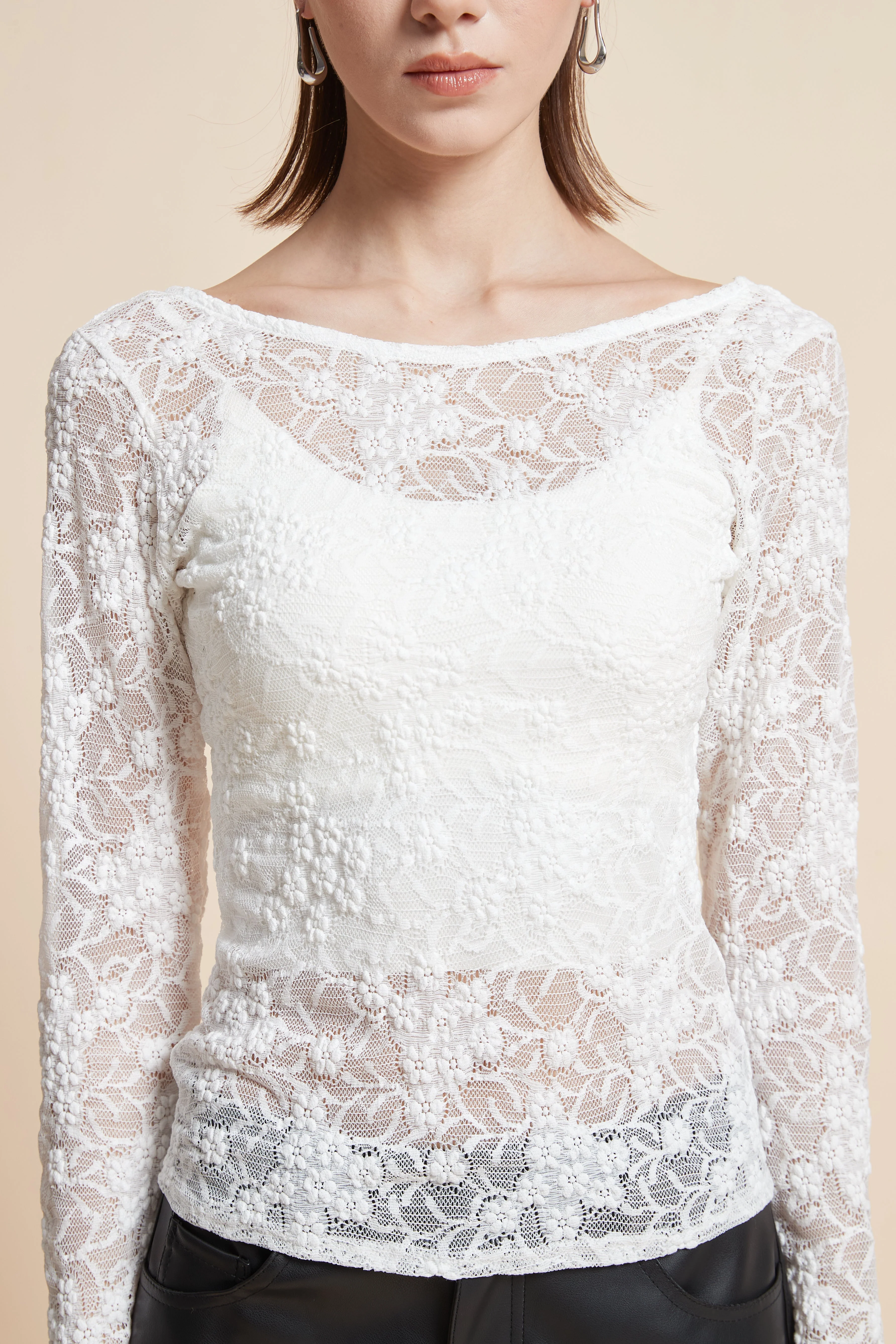 Open Back Long Sleeve Top - Image 7