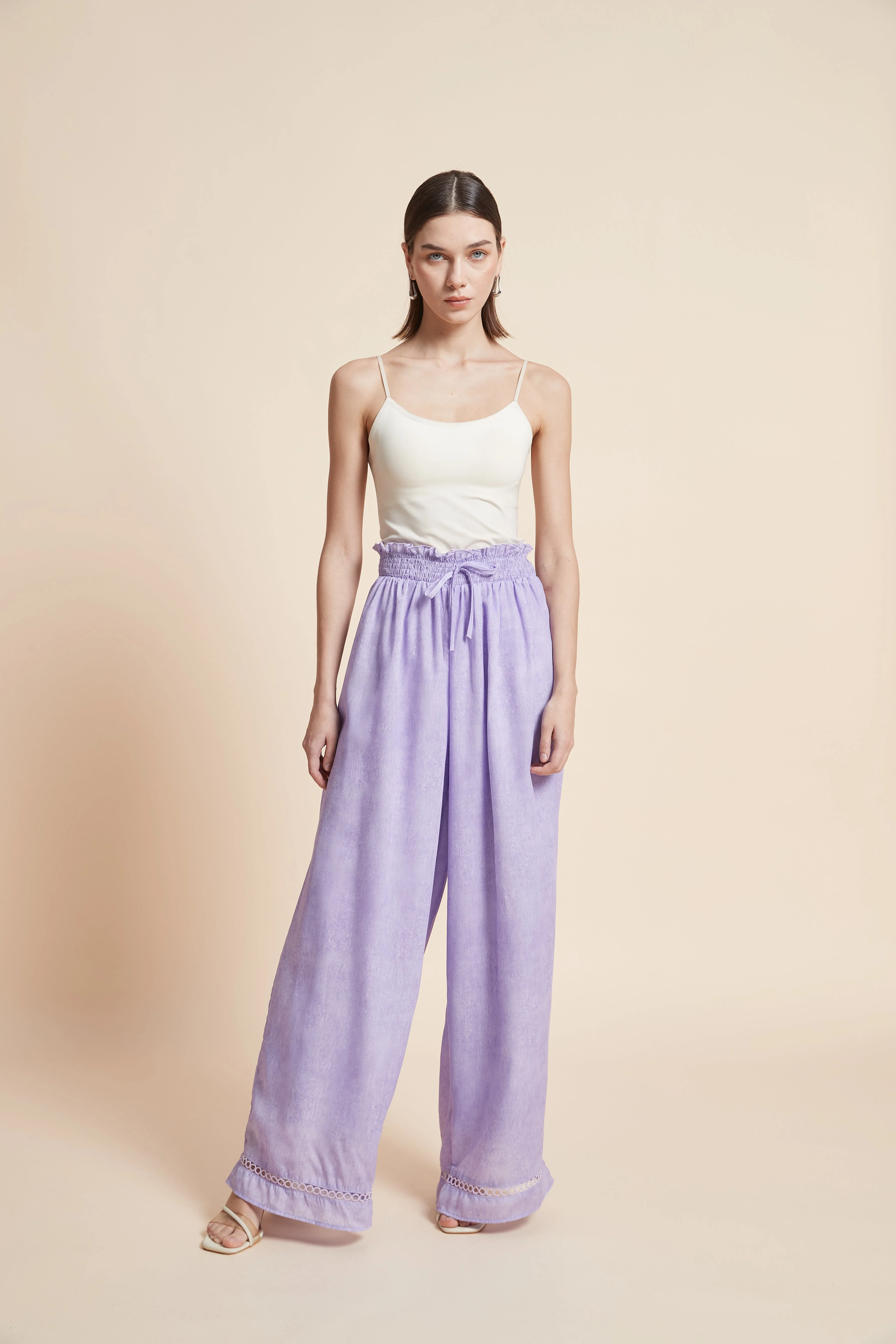 Plain Wide-Leg Trousers - Image 6