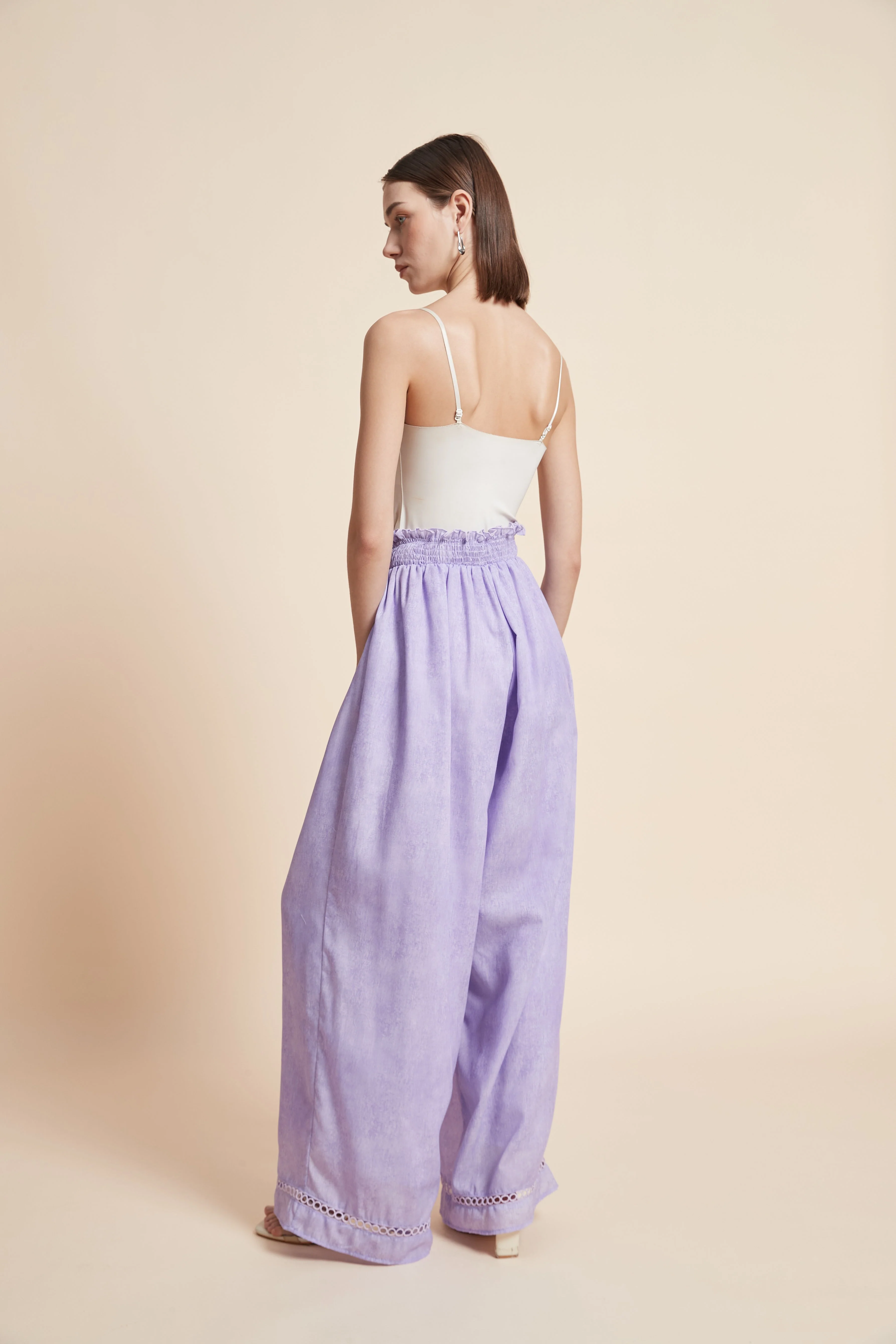 Plain Wide-Leg Trousers - Image 8