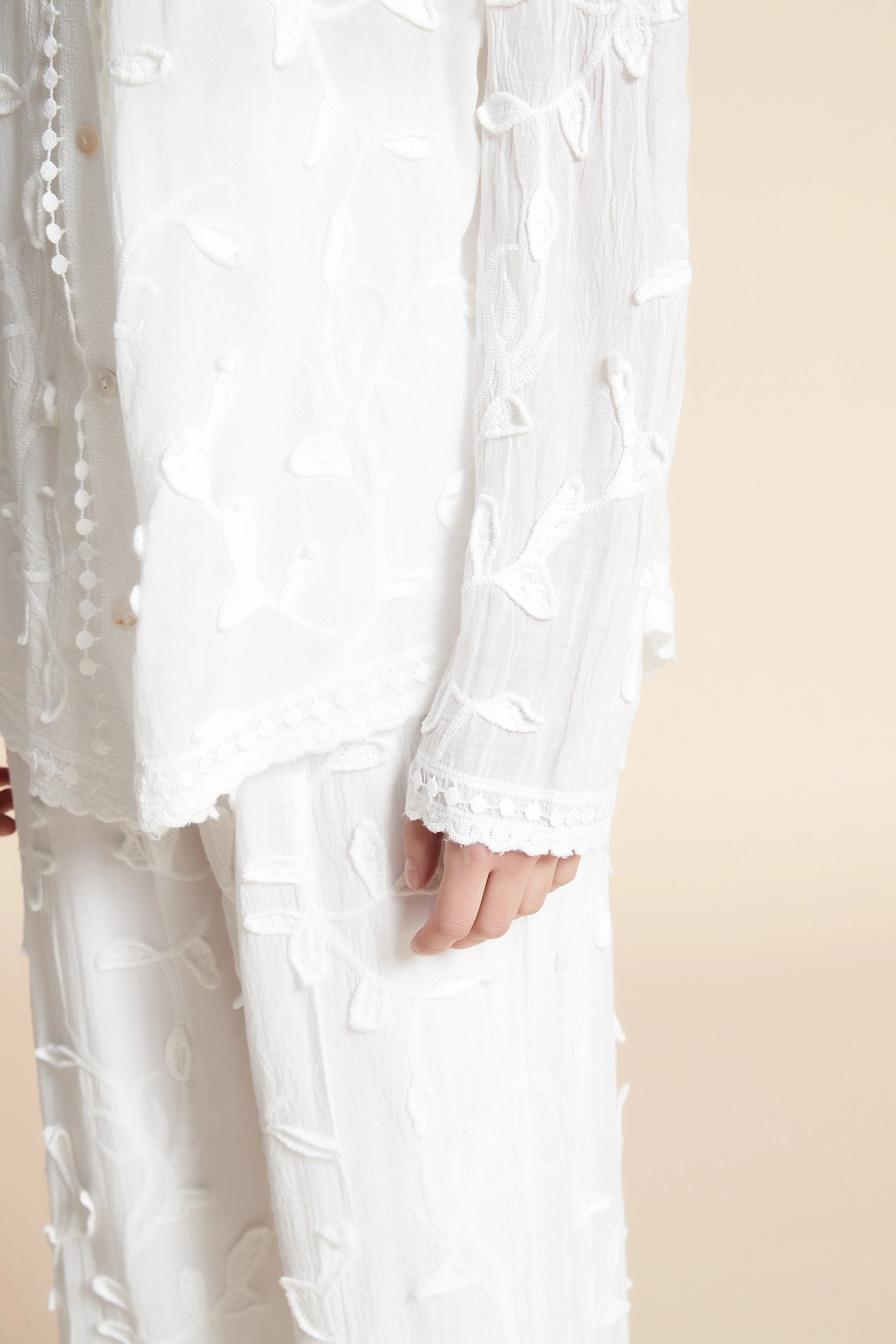 Embroidered Long Sleeve Blouse - Image 5