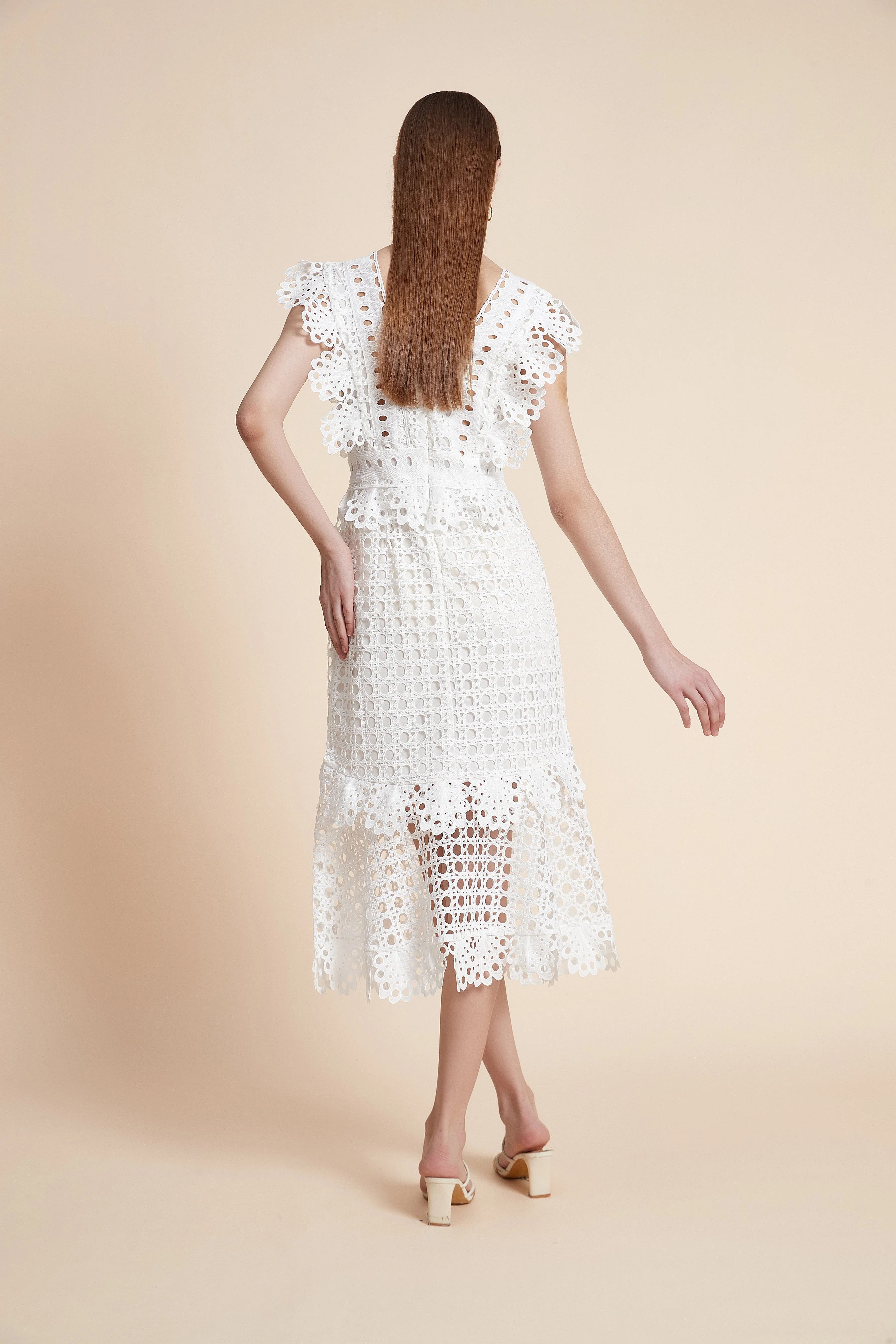Short Sleeve Printed Midi Dress - Image 12