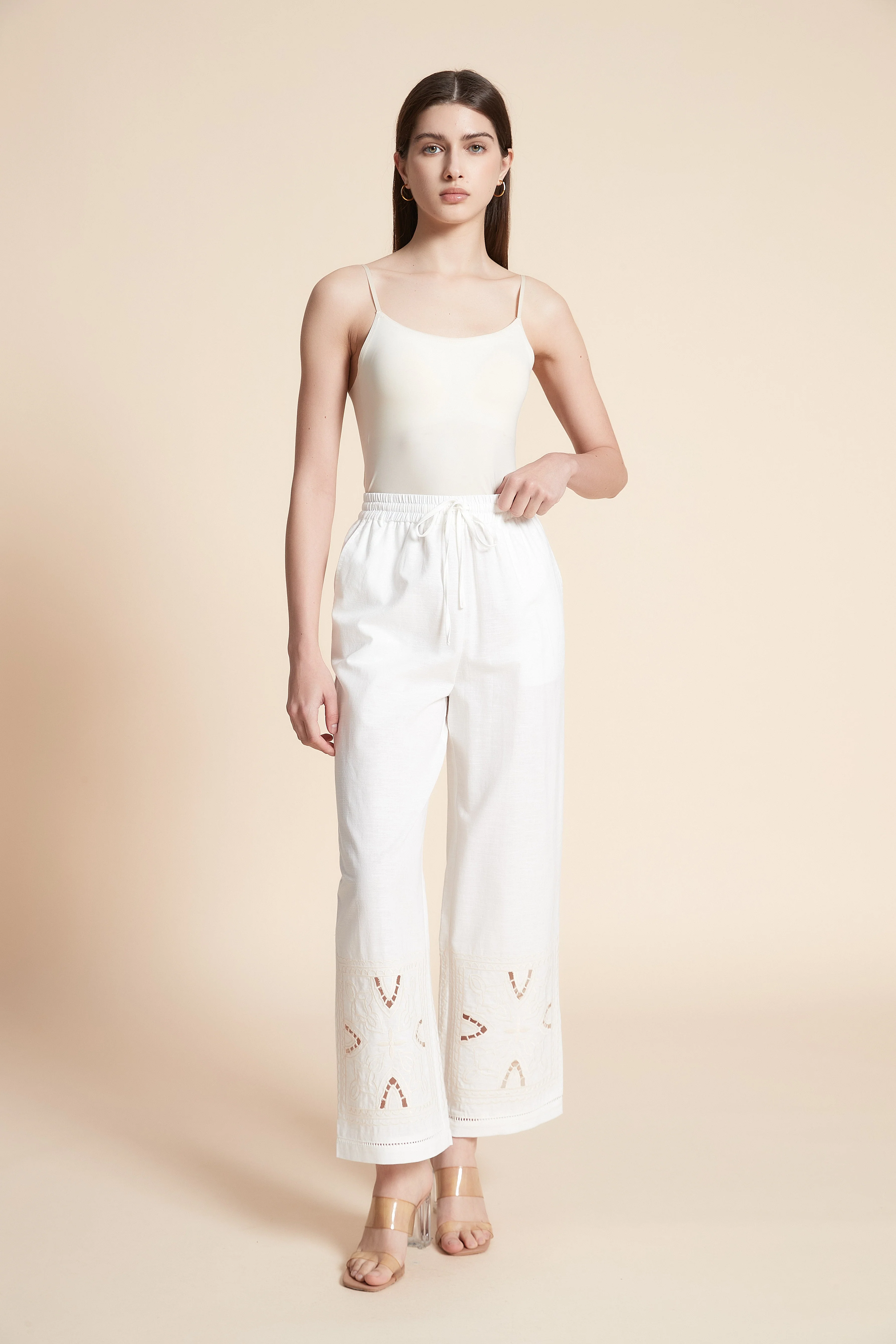 Wide Plain Long Pants - Image 4