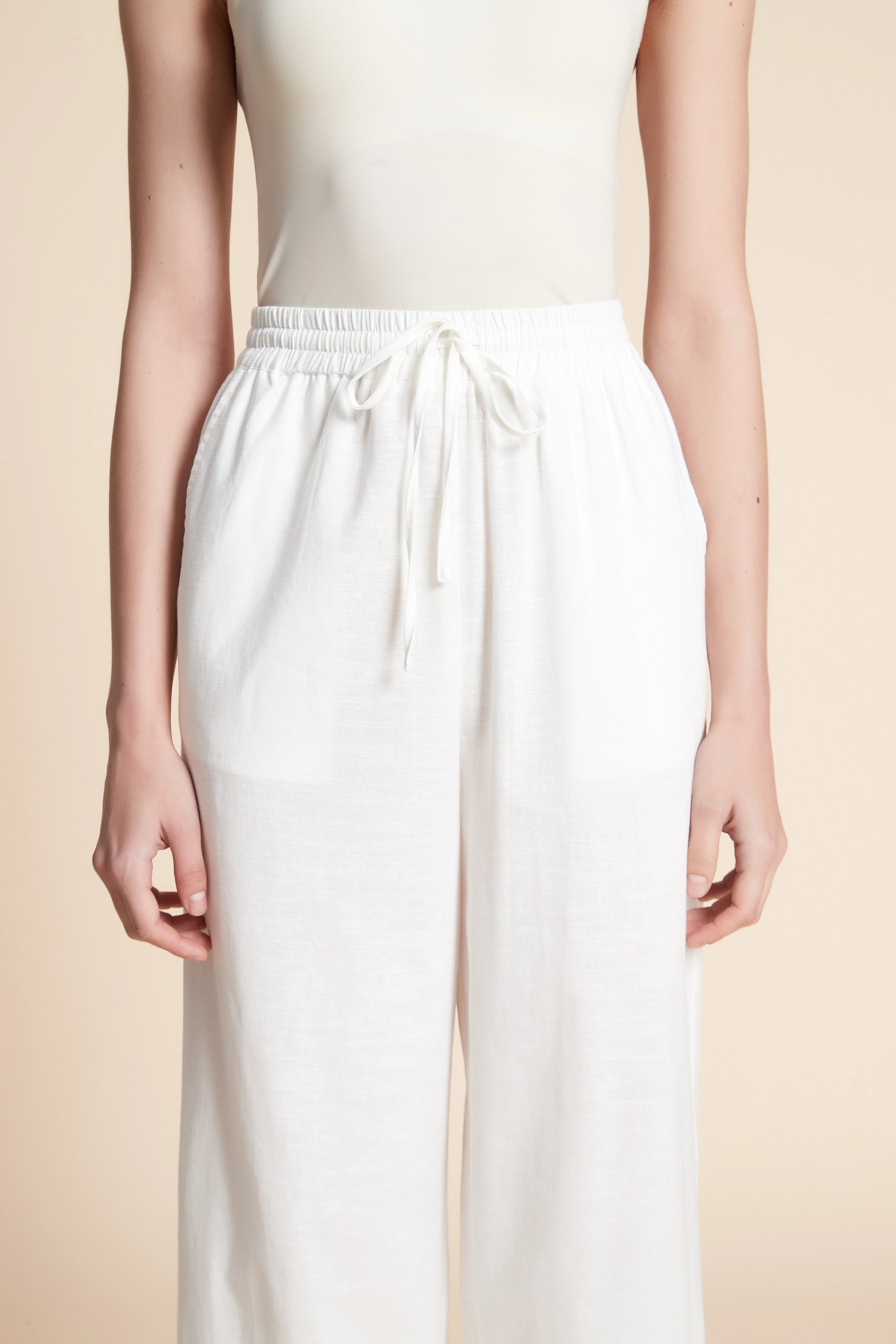 Wide Plain Long Pants - Image 5