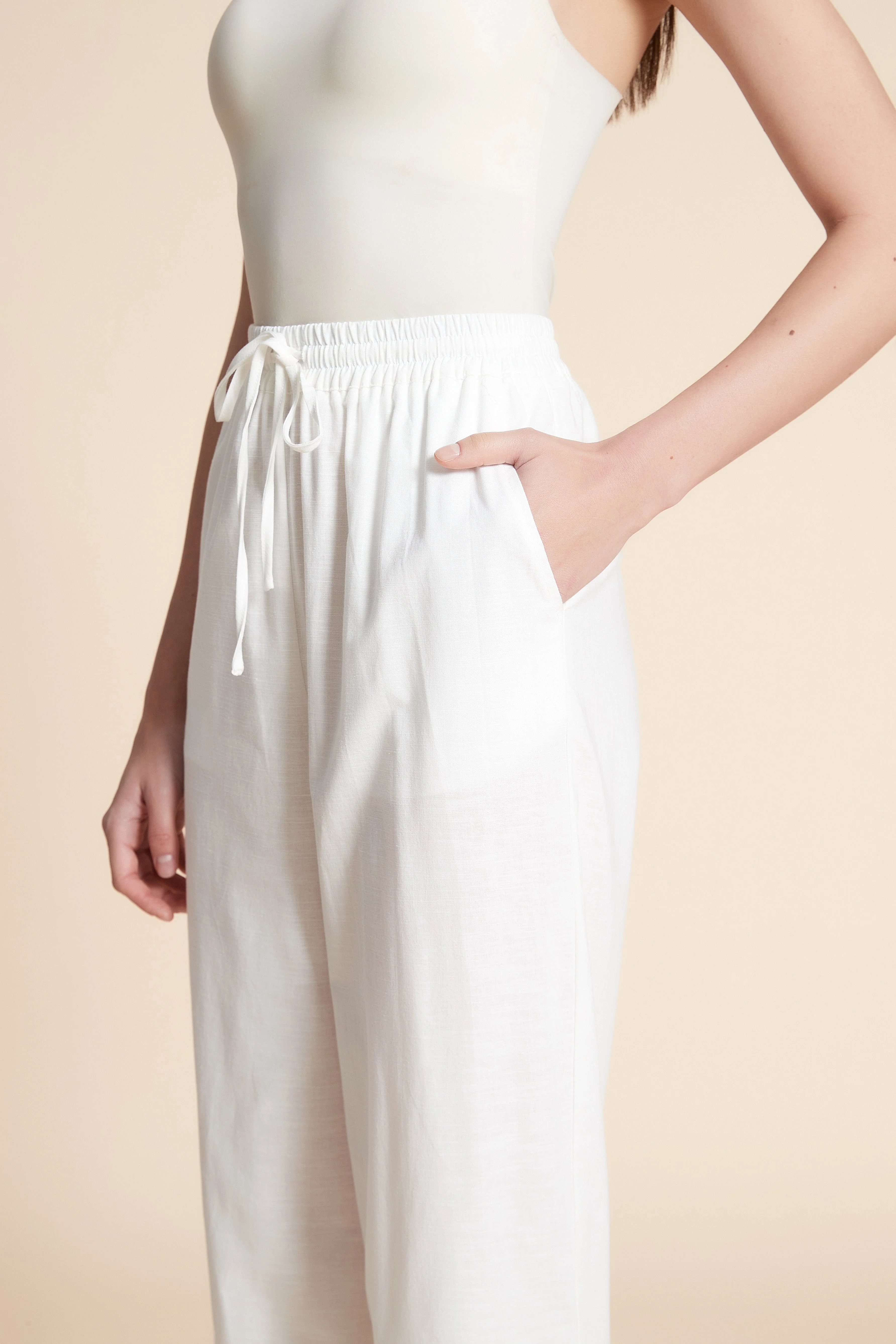 Wide Plain Long Pants - Image 6