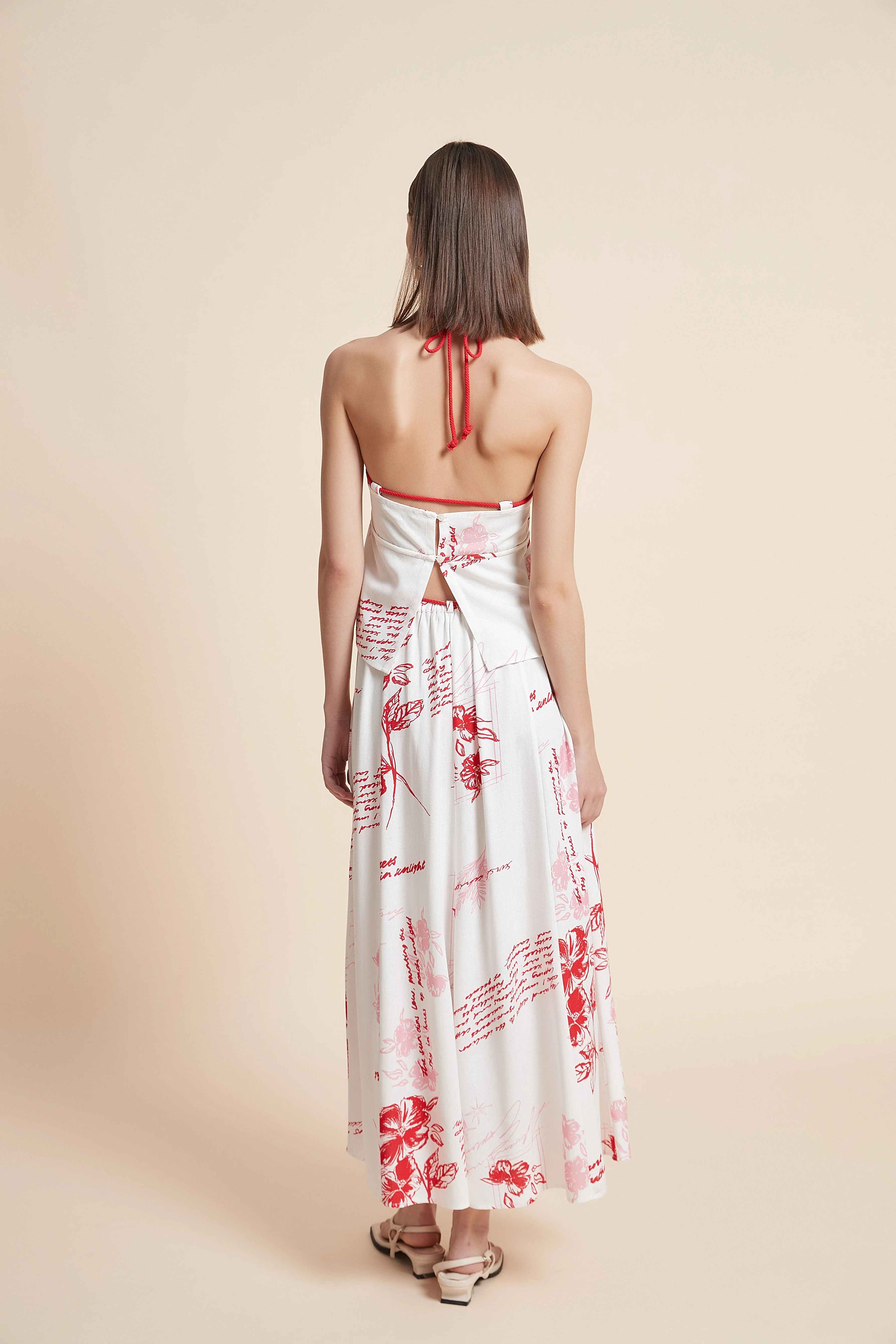 Floral Flared Midi Skirt - Image 8