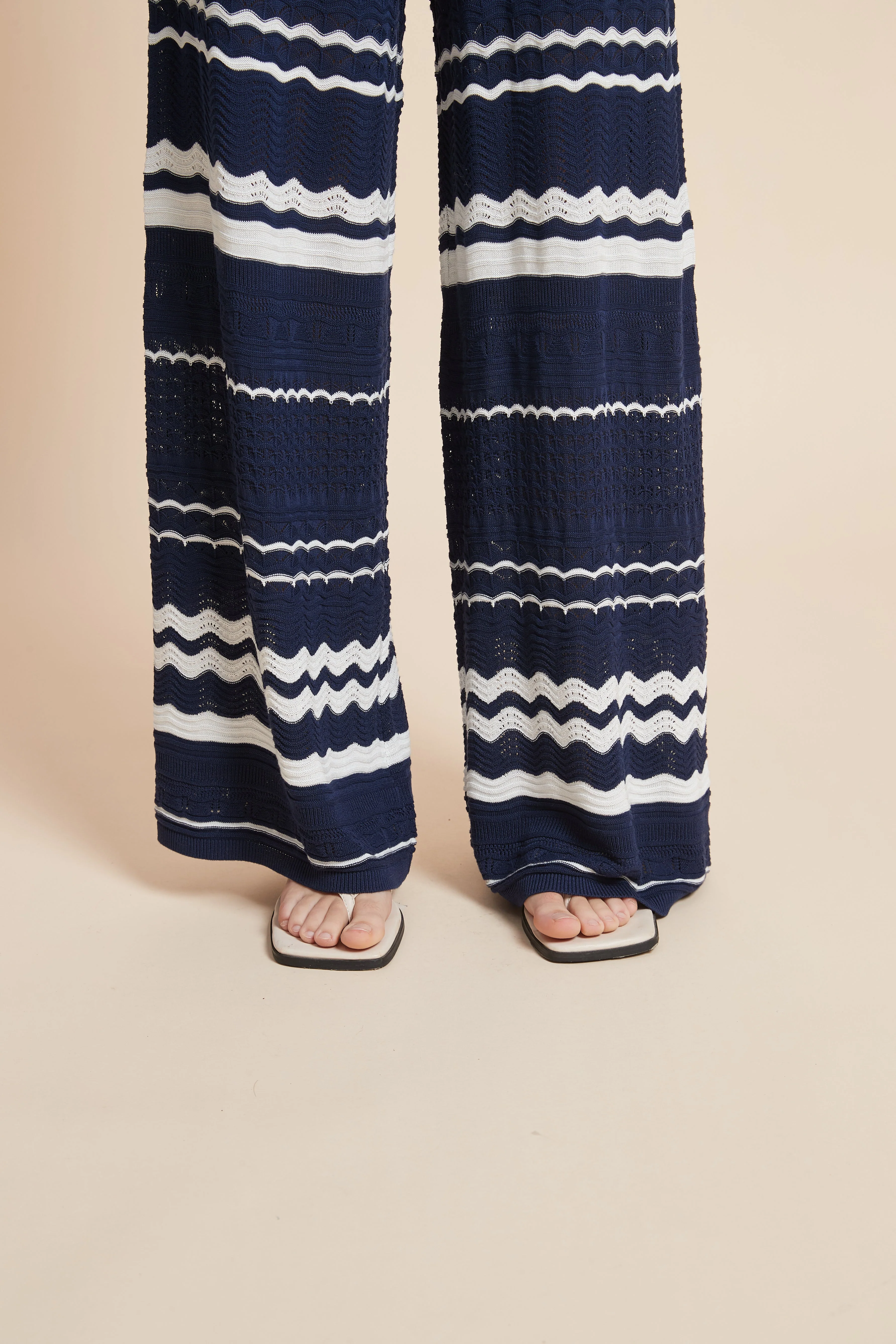 Striped Wide-Leg Trousers - Image 8