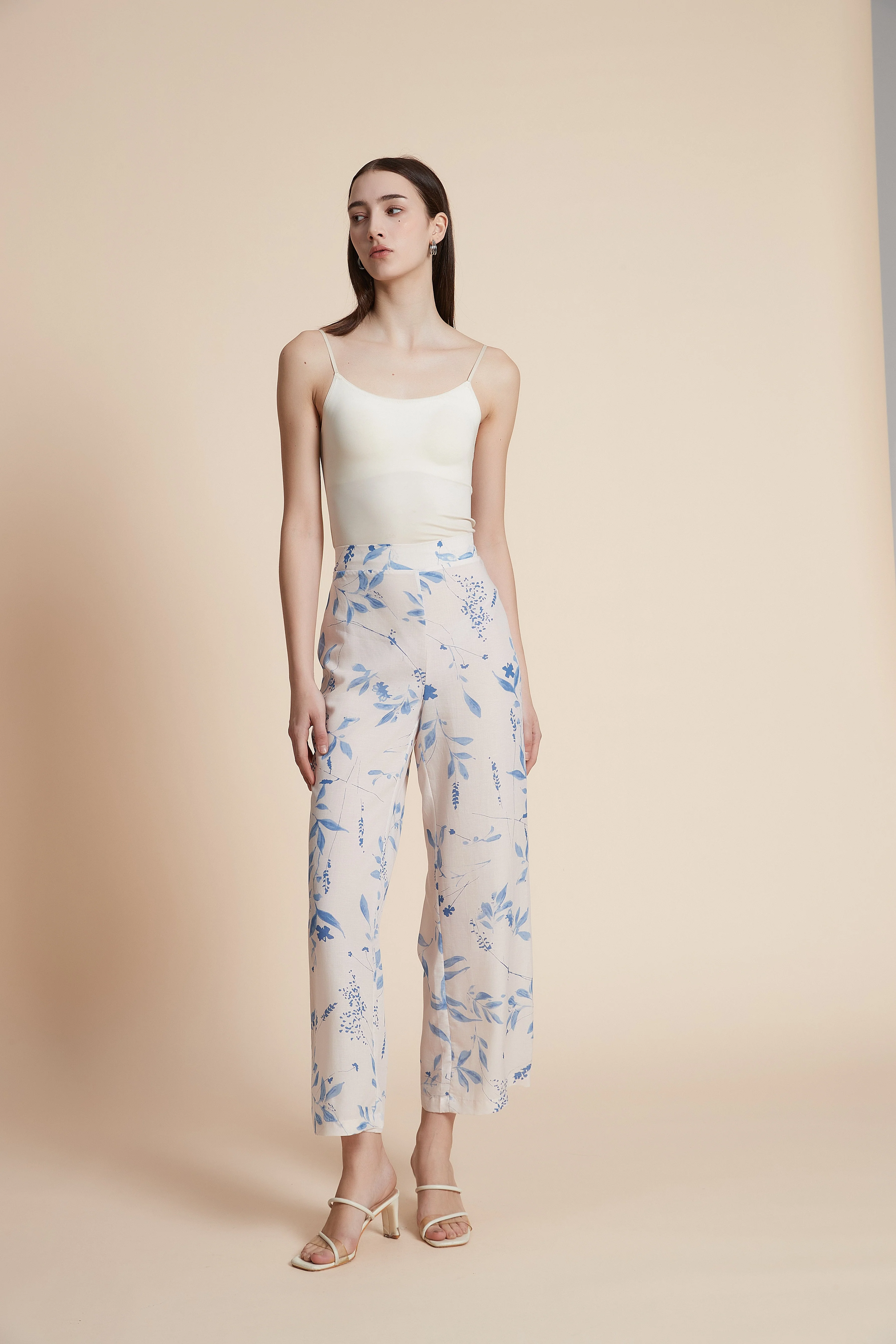 Print wide-leg trousers - Image 2