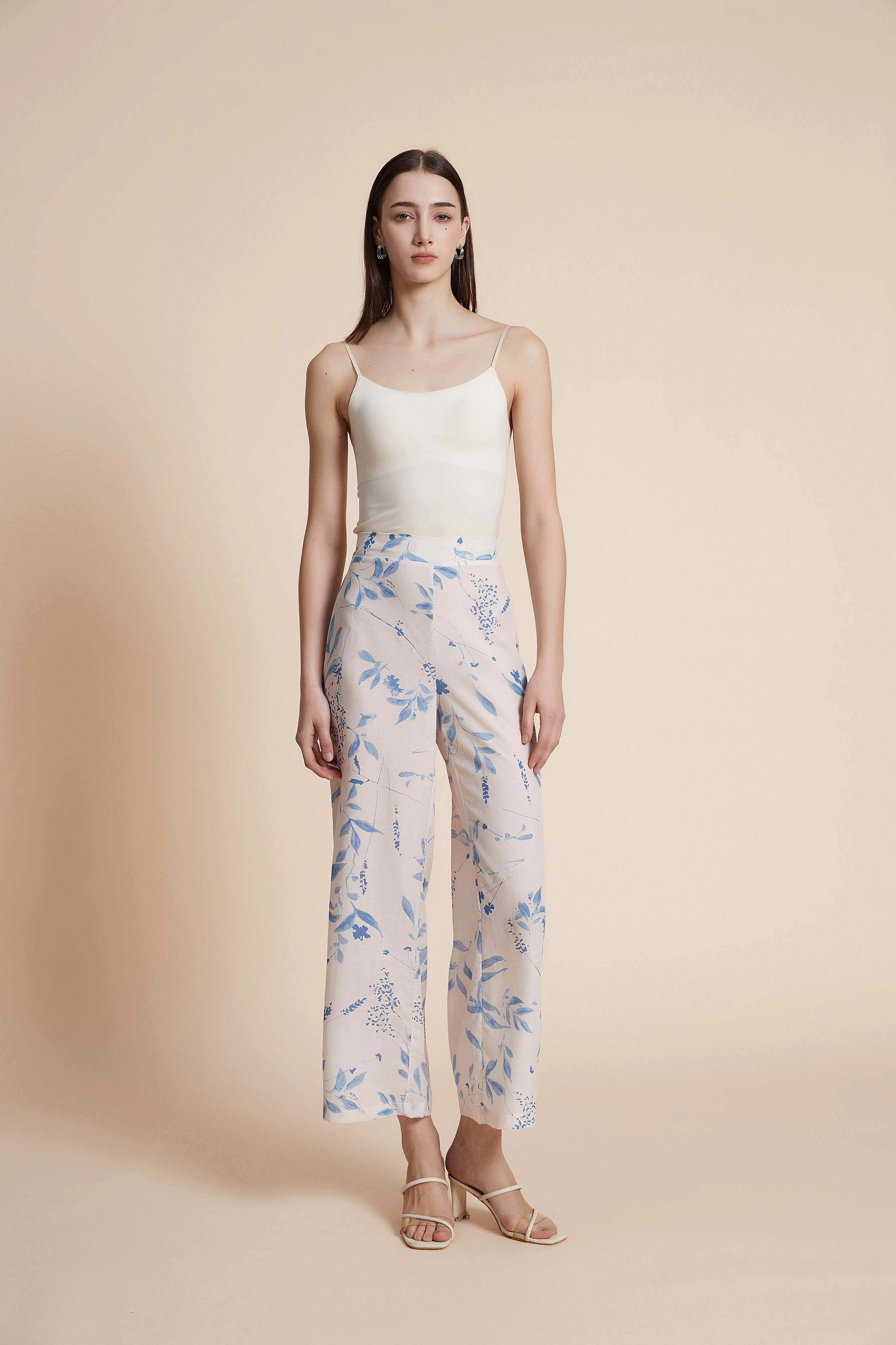 Print wide-leg trousers - Image 3