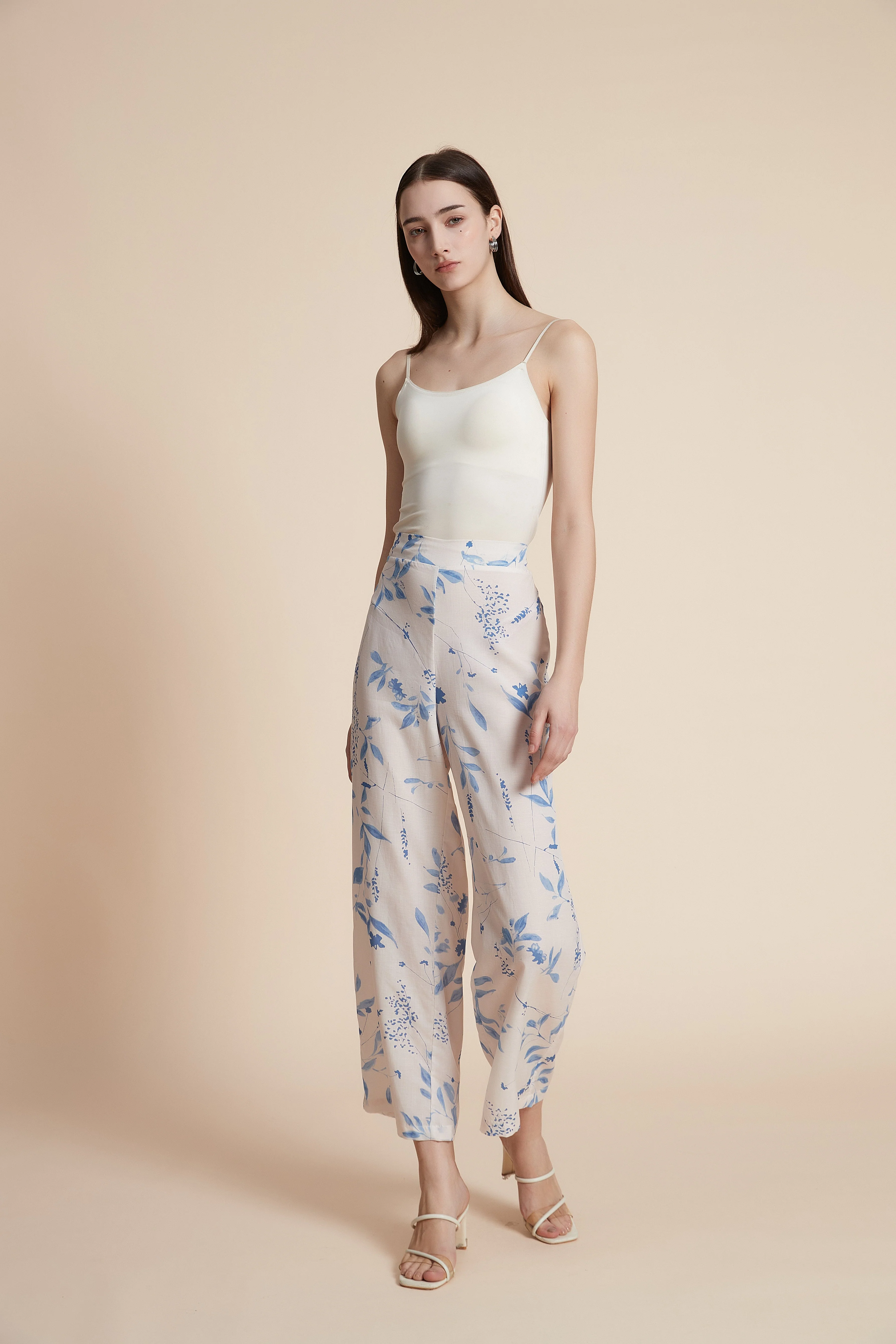 Print wide-leg trousers - Image 4