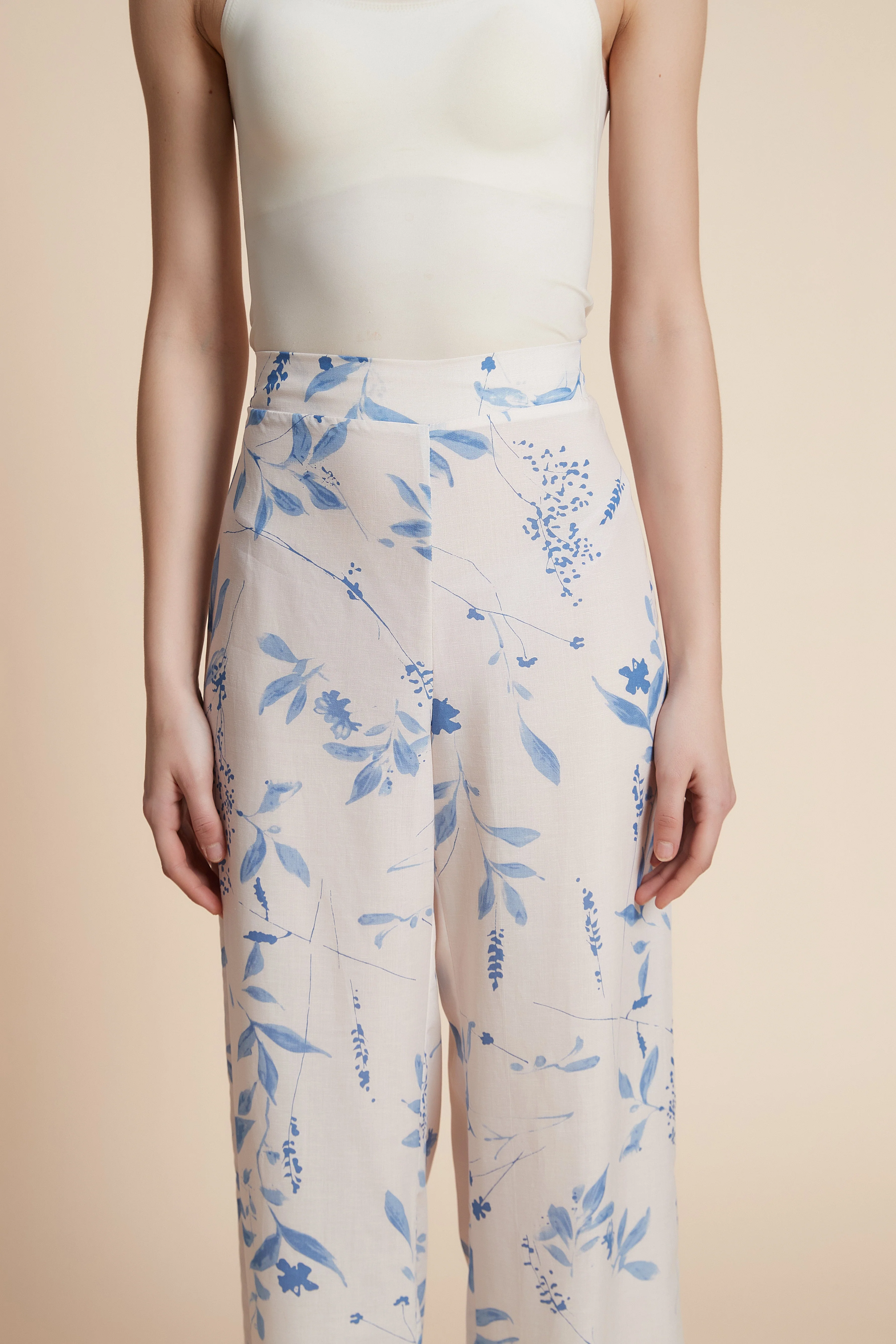 Print wide-leg trousers - Image 5