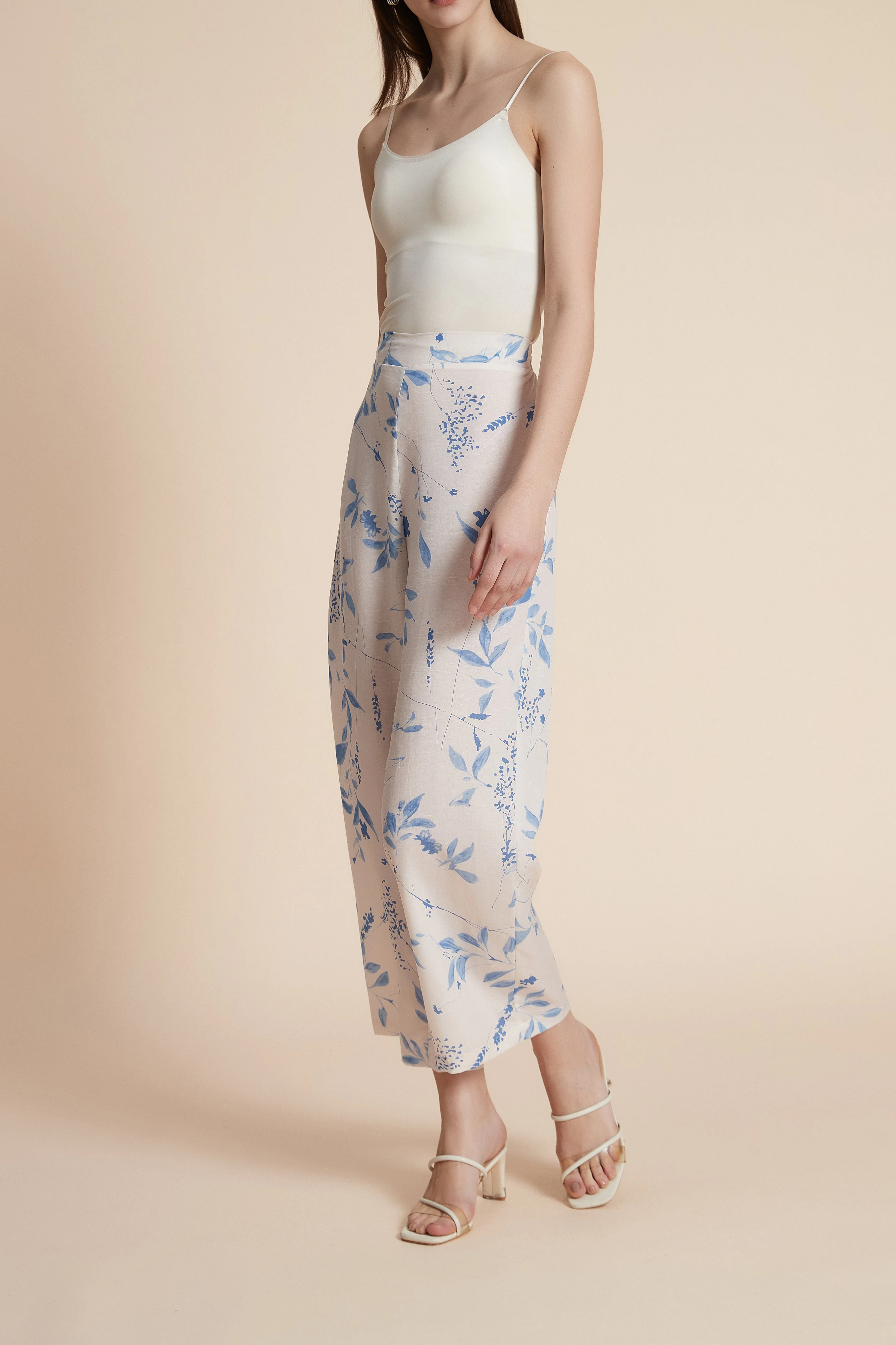 Print wide-leg trousers - Image 7