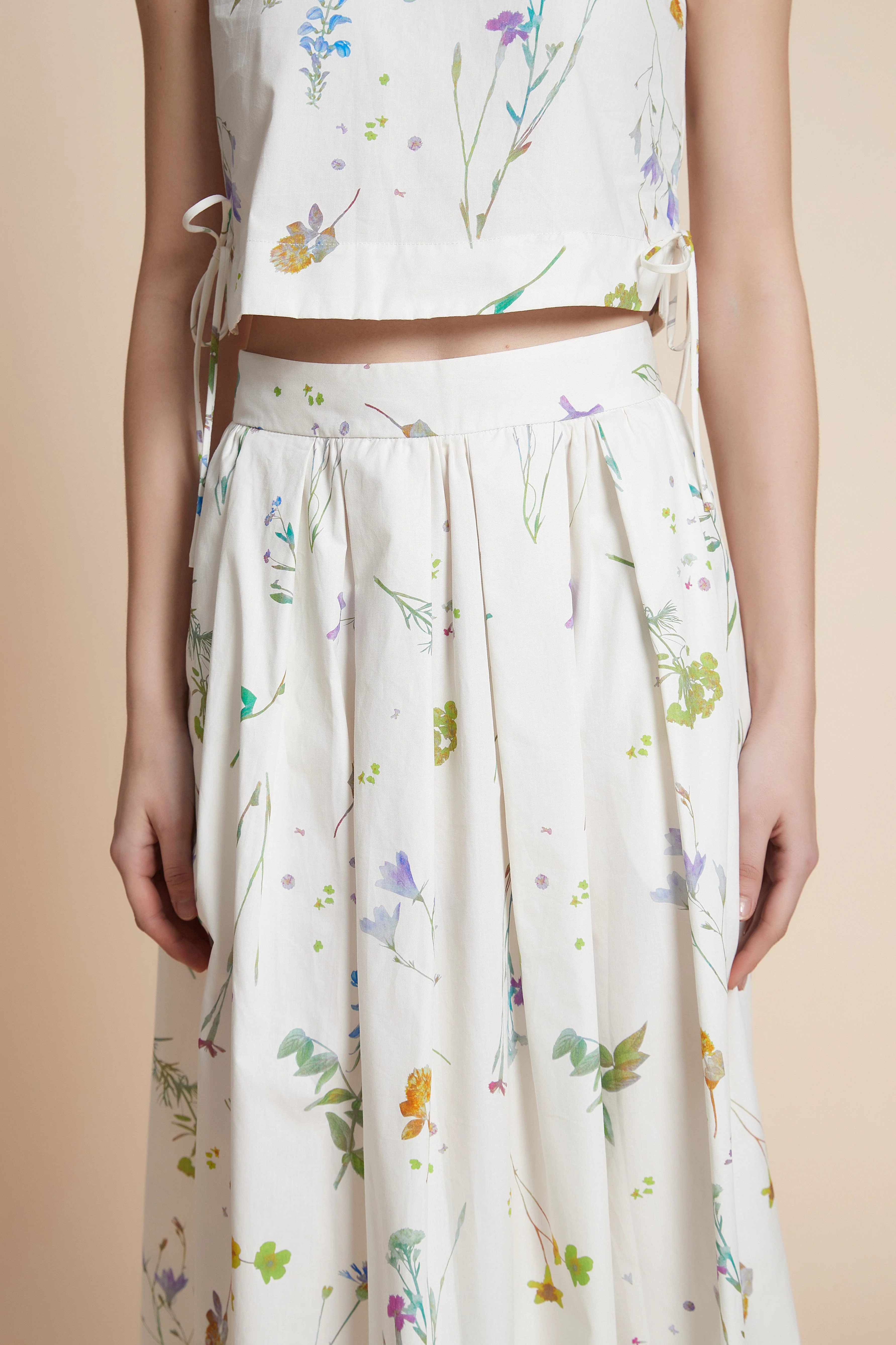 Floral Wide-Leg Midi Skirt - Image 6