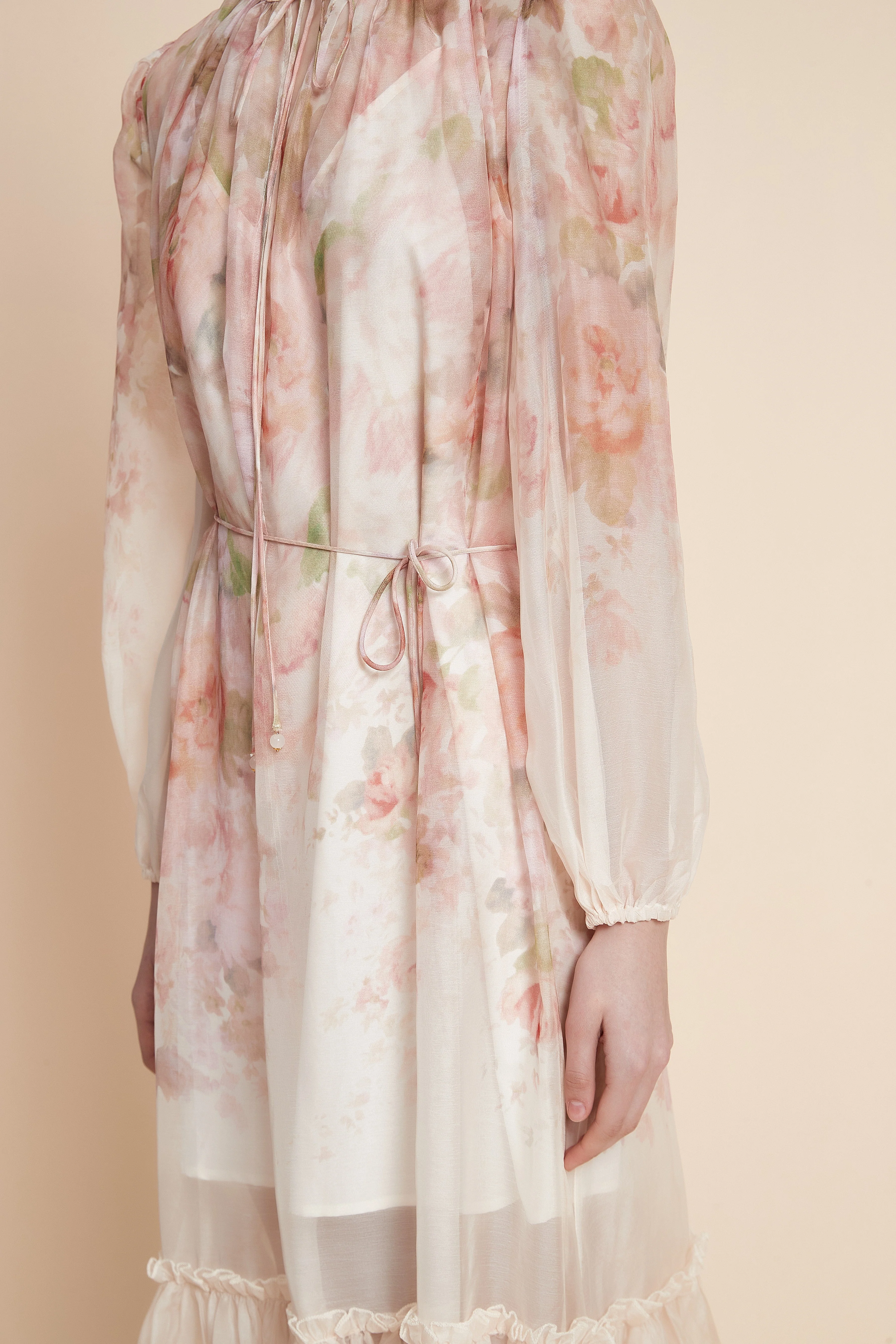 Long Sleeve Printed Maxi Dress - Image 5