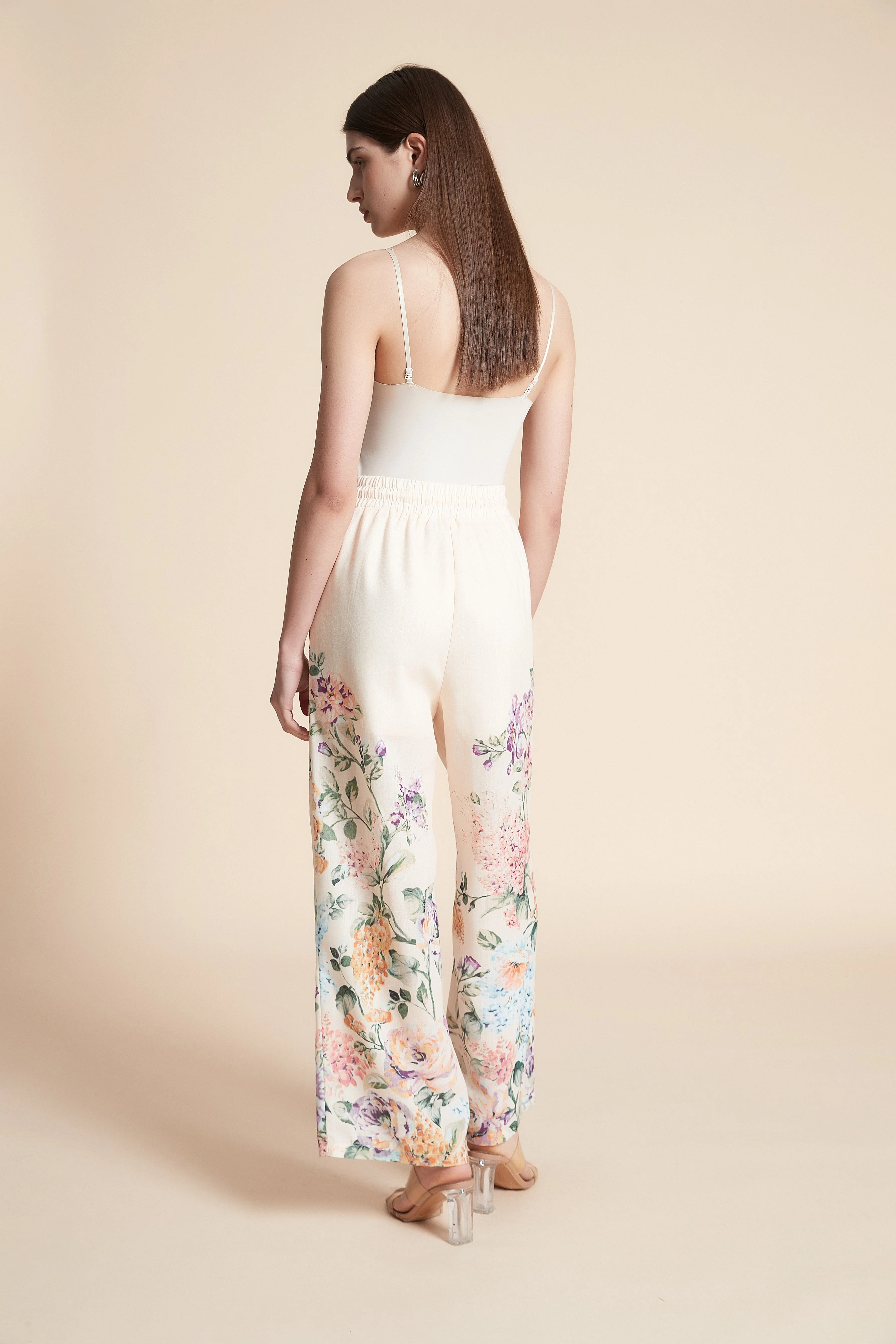 Wide-Leg Printed Long Pants - Image 7