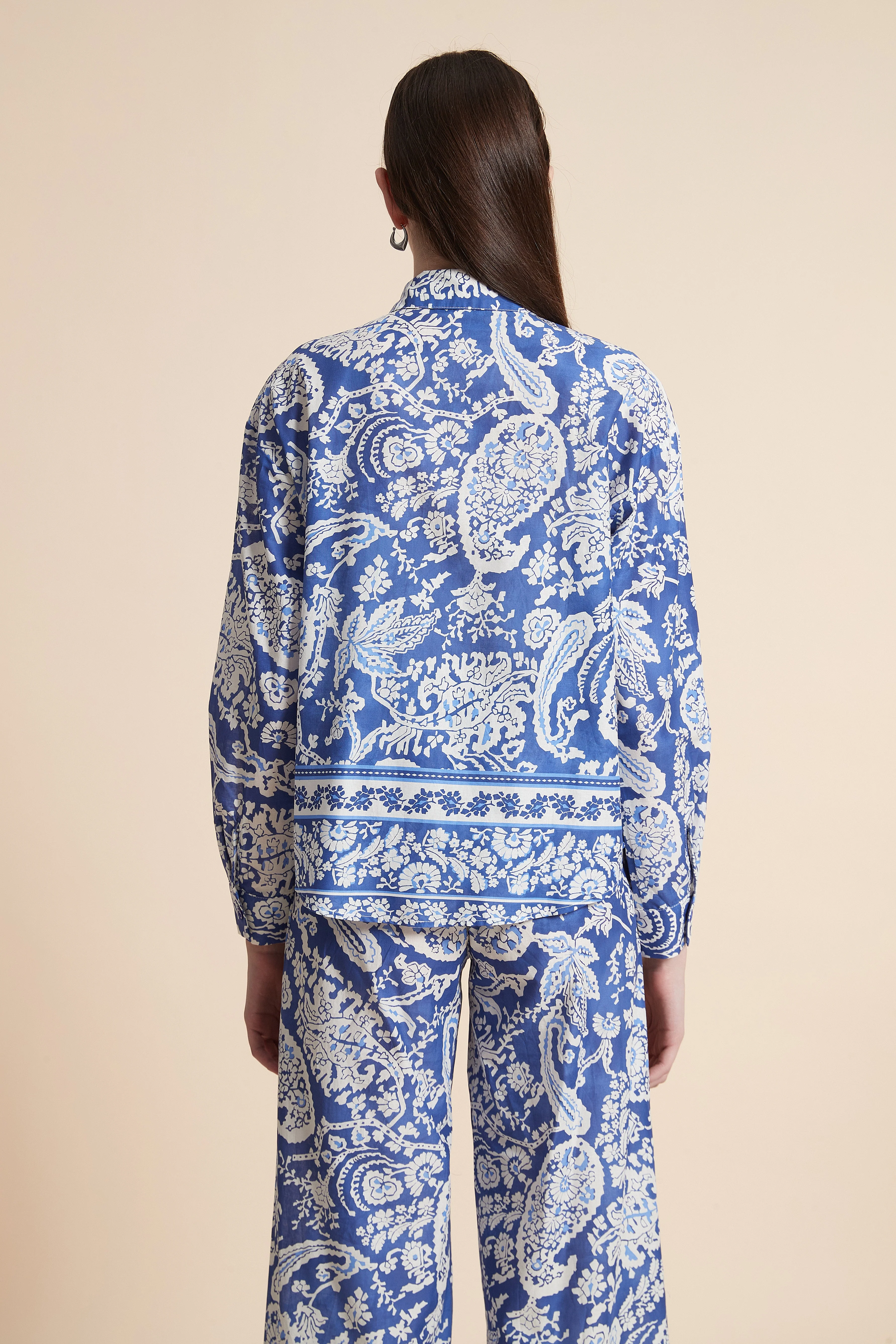 Long Sleeve Printed Blouse - Image 6
