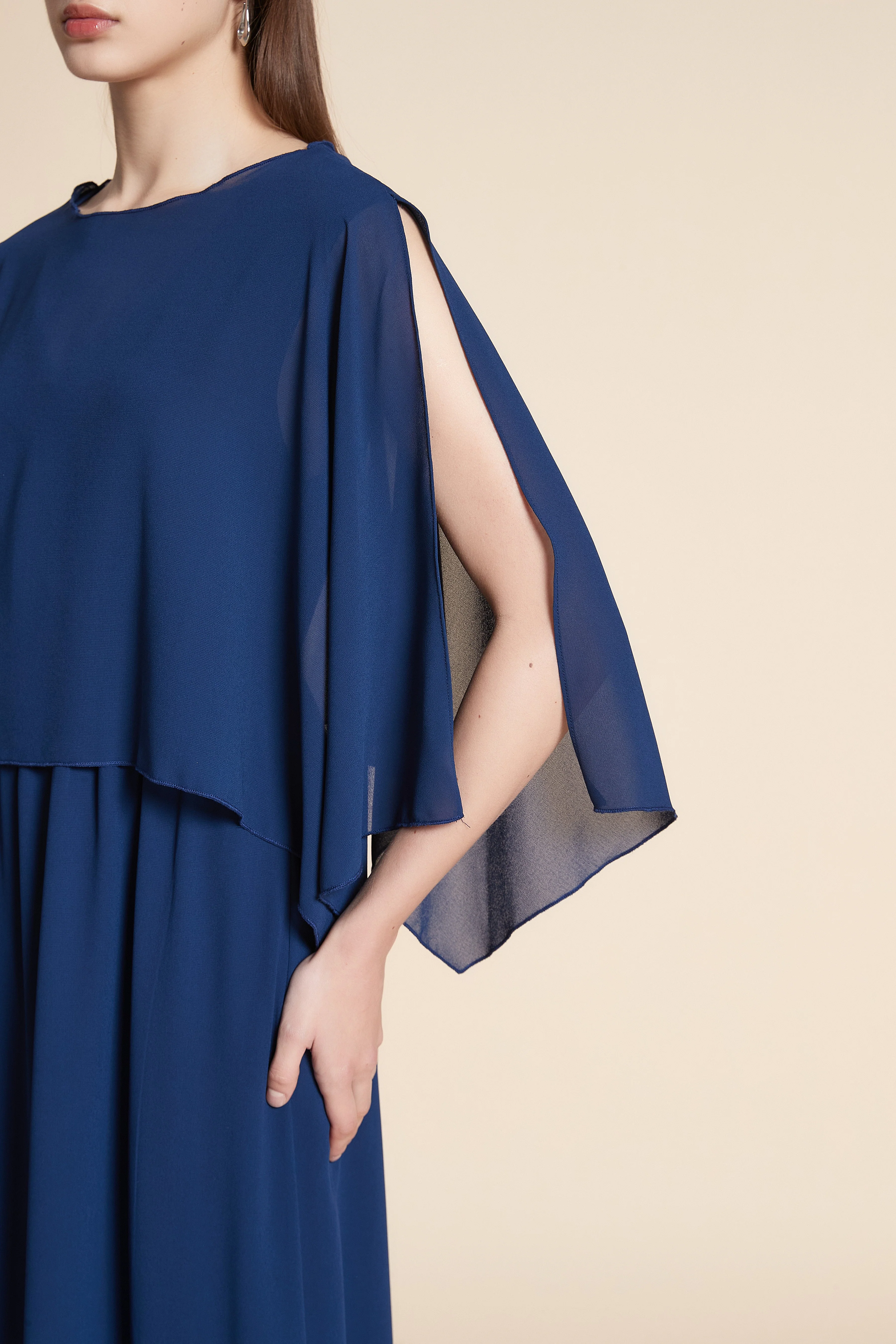 Plain Long Sleeve Maxi Dress - Image 6
