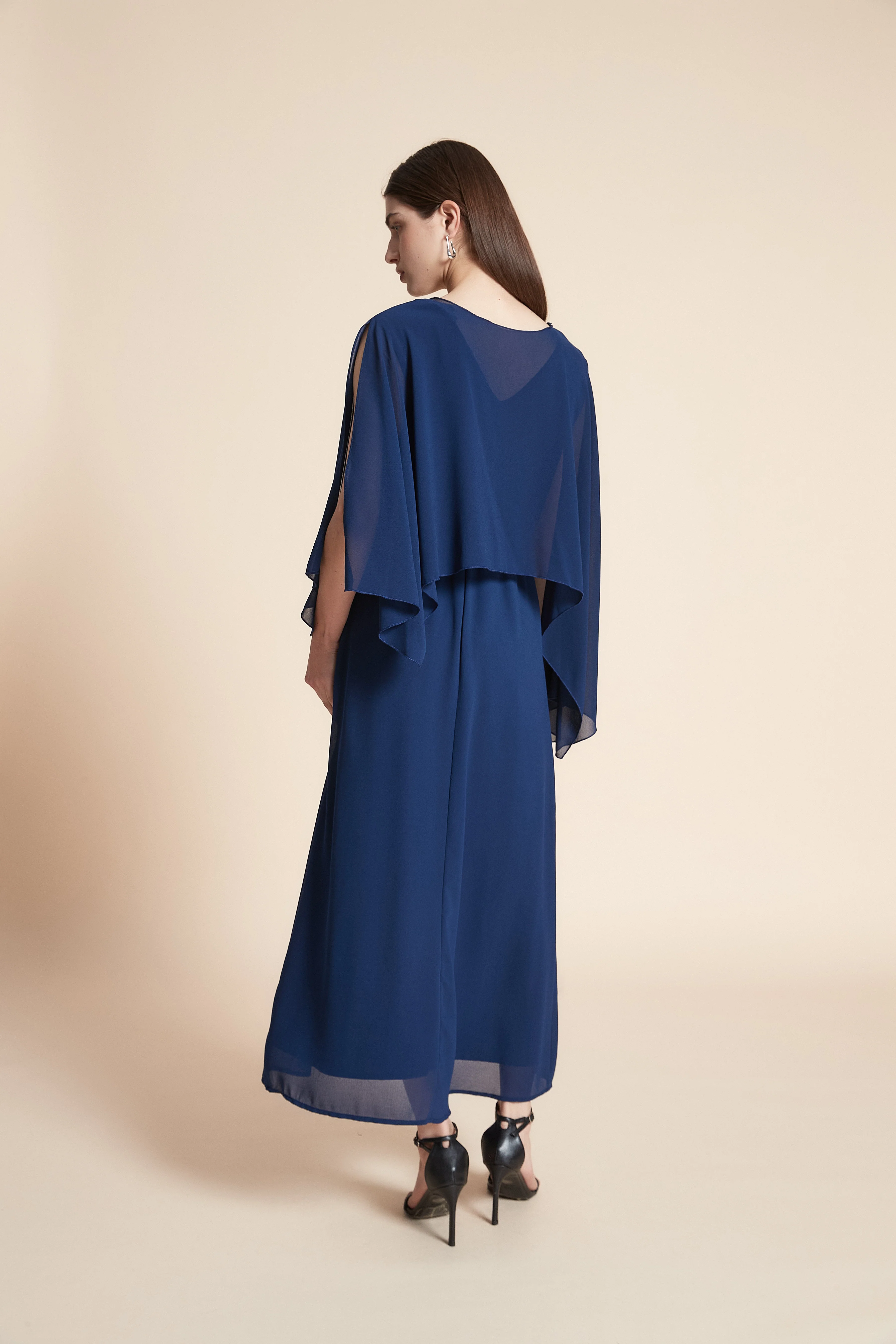 Plain Long Sleeve Maxi Dress - Image 8