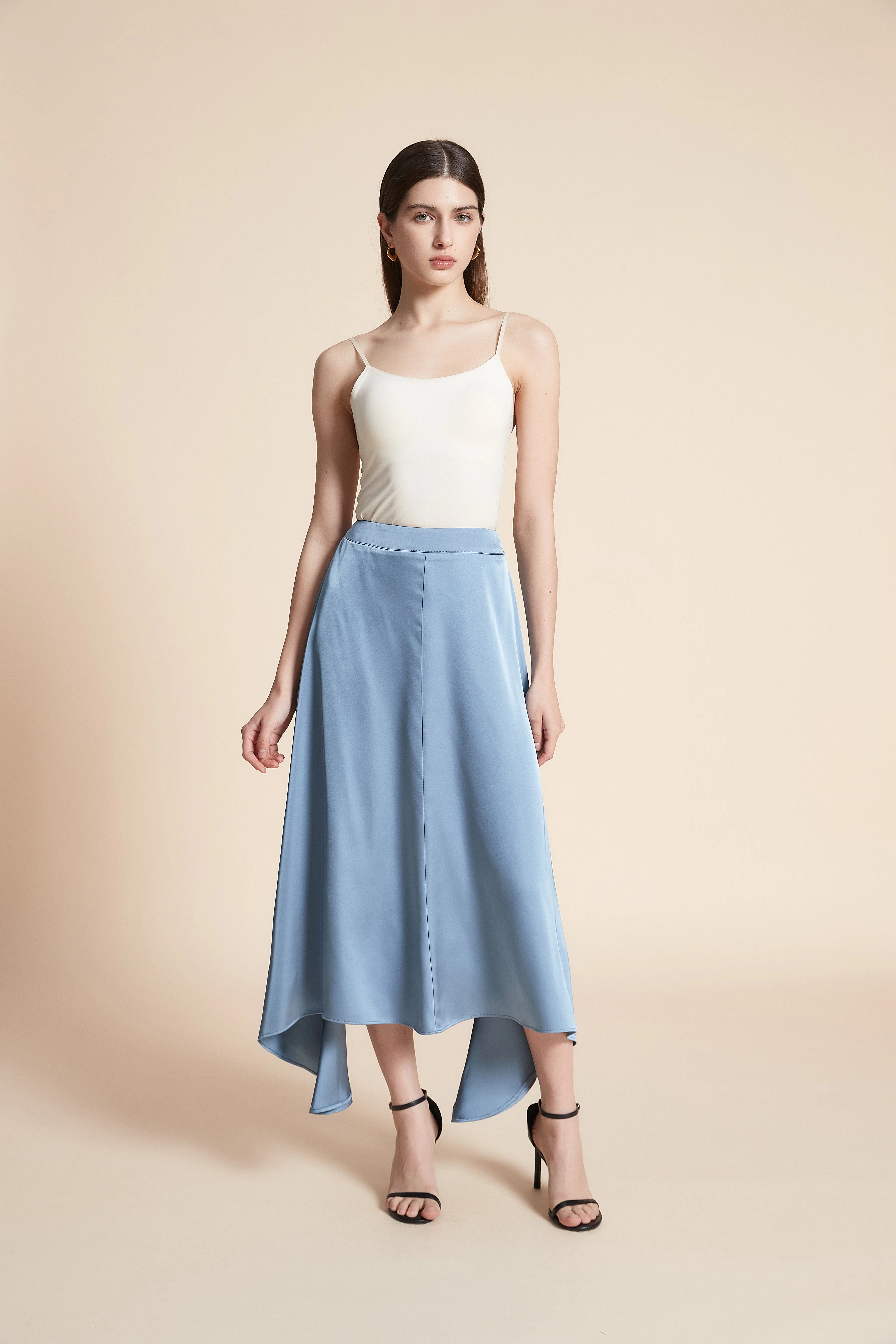 Solid Midi Skirt - Image 2
