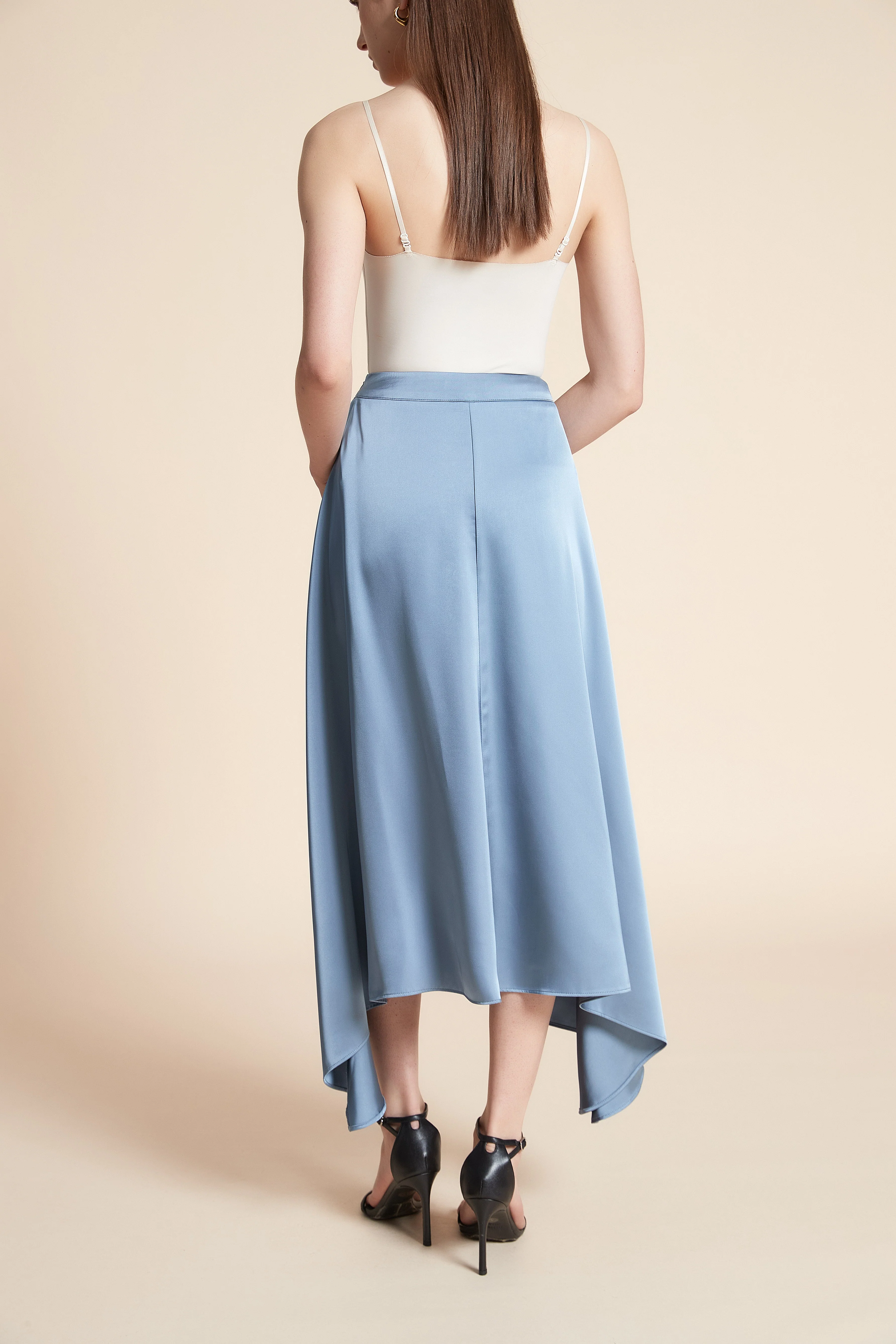 Solid Midi Skirt - Image 5