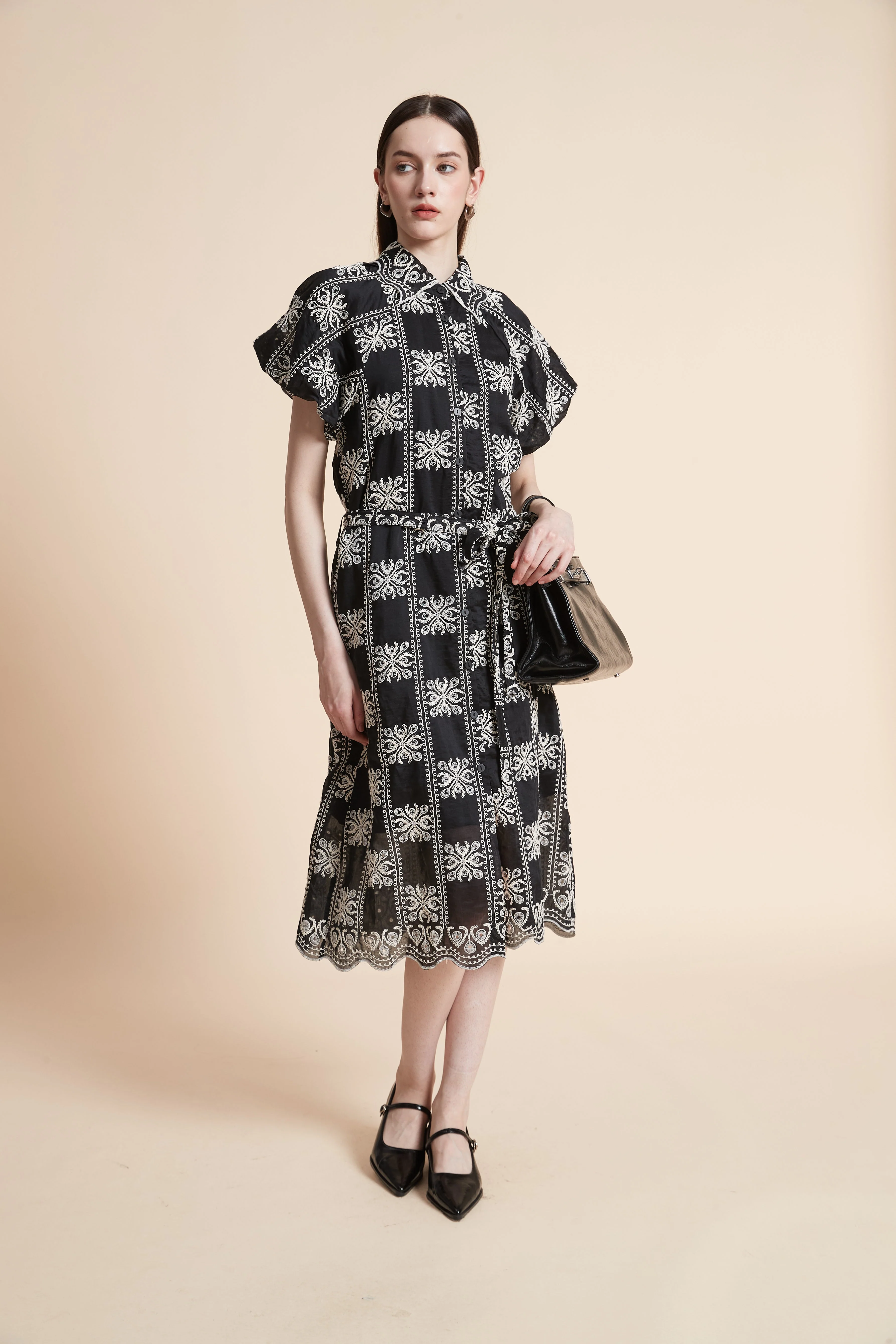 Short Checkered Dress - Image 4