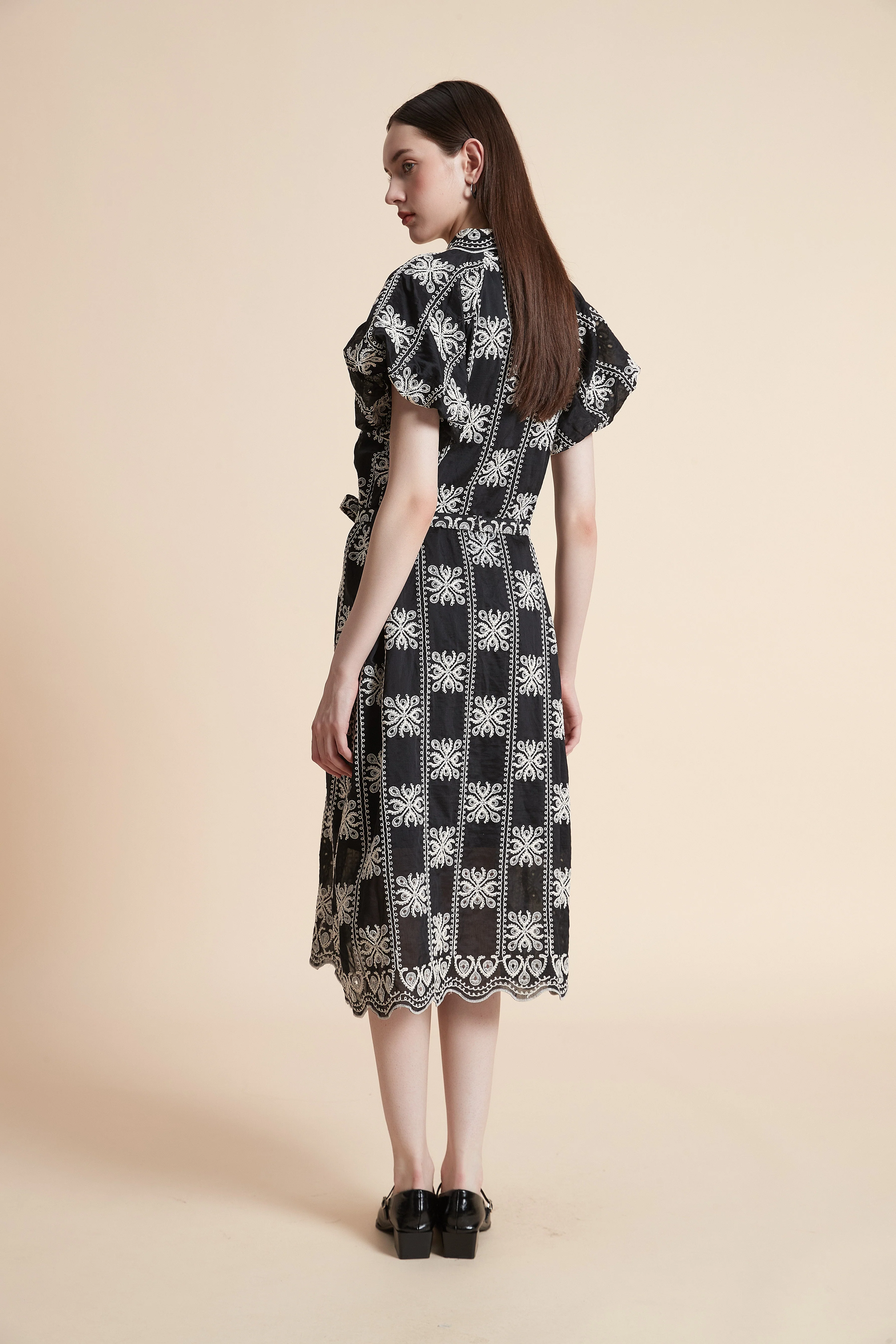 Short Checkered Dress - Image 7