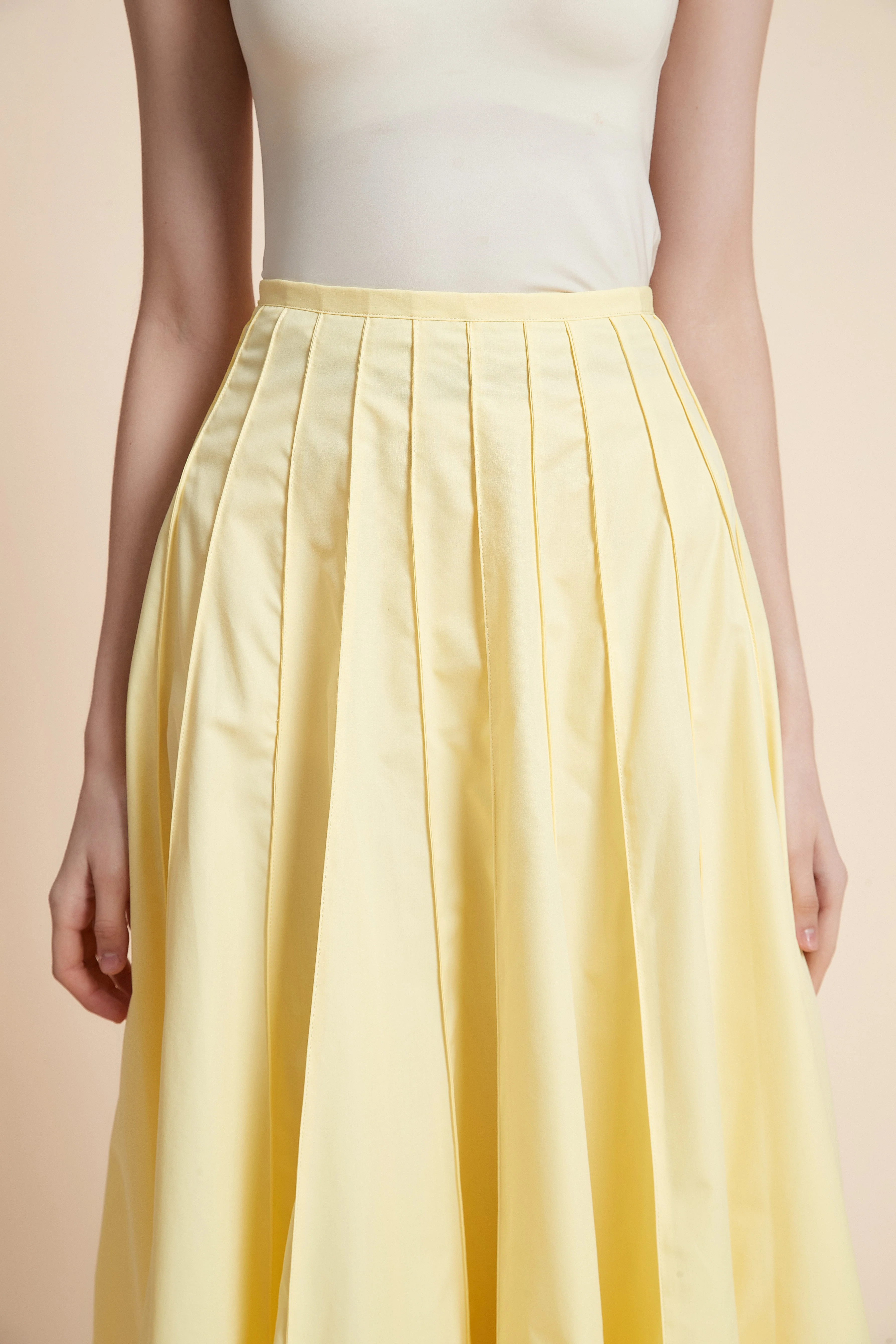 Solid Midi Skirt - Image 11
