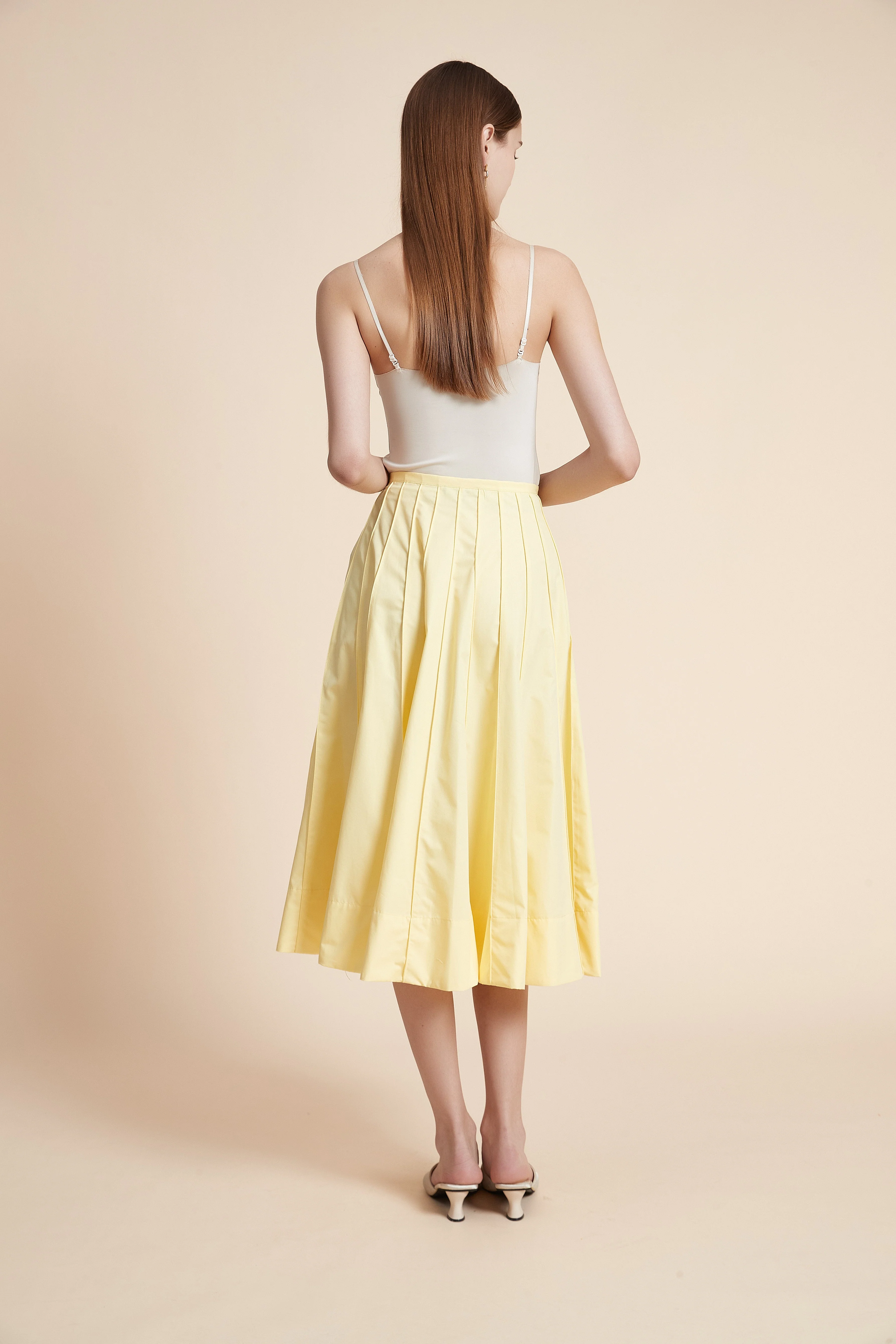 Solid Midi Skirt - Image 12
