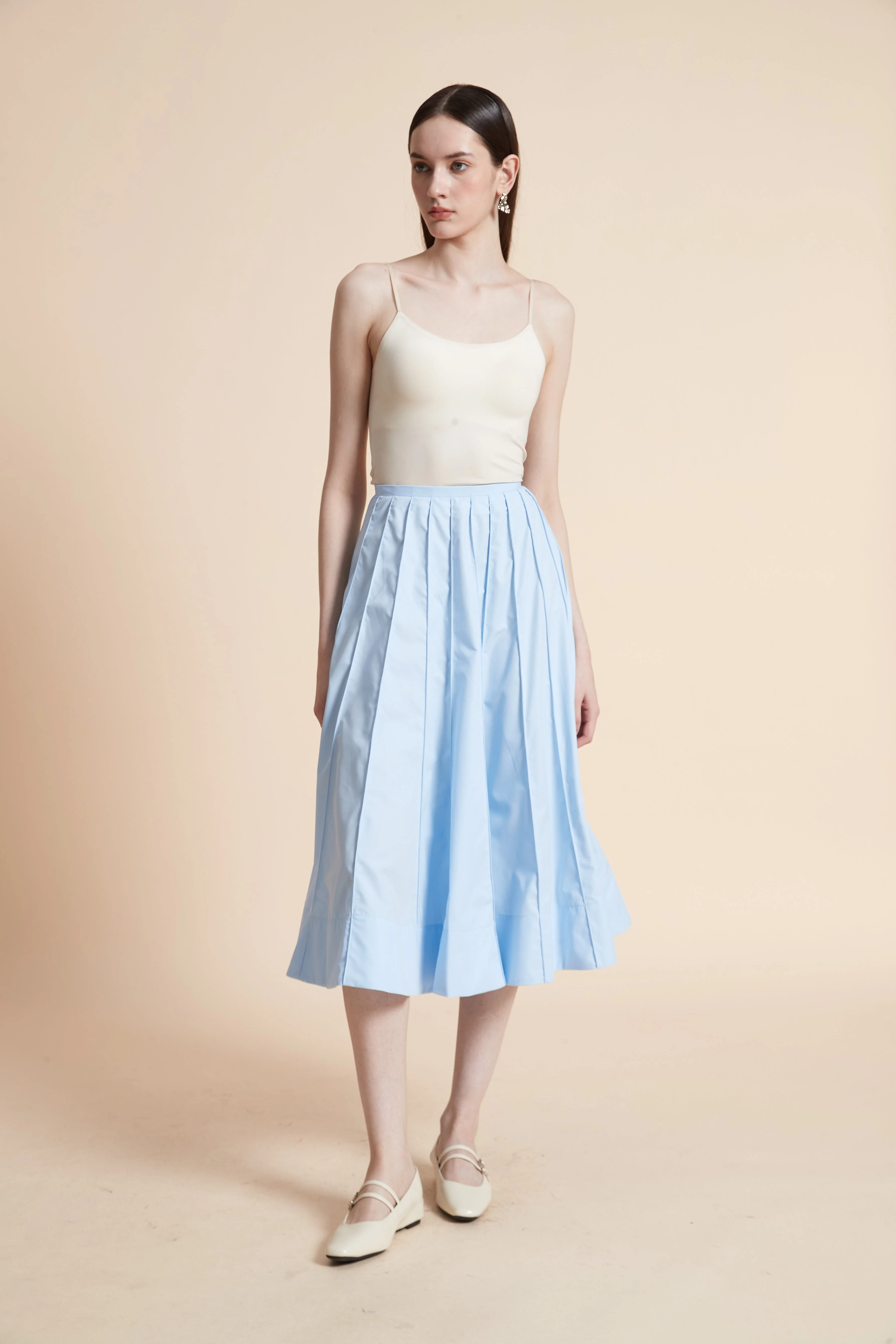 Solid Midi Skirt - Image 2