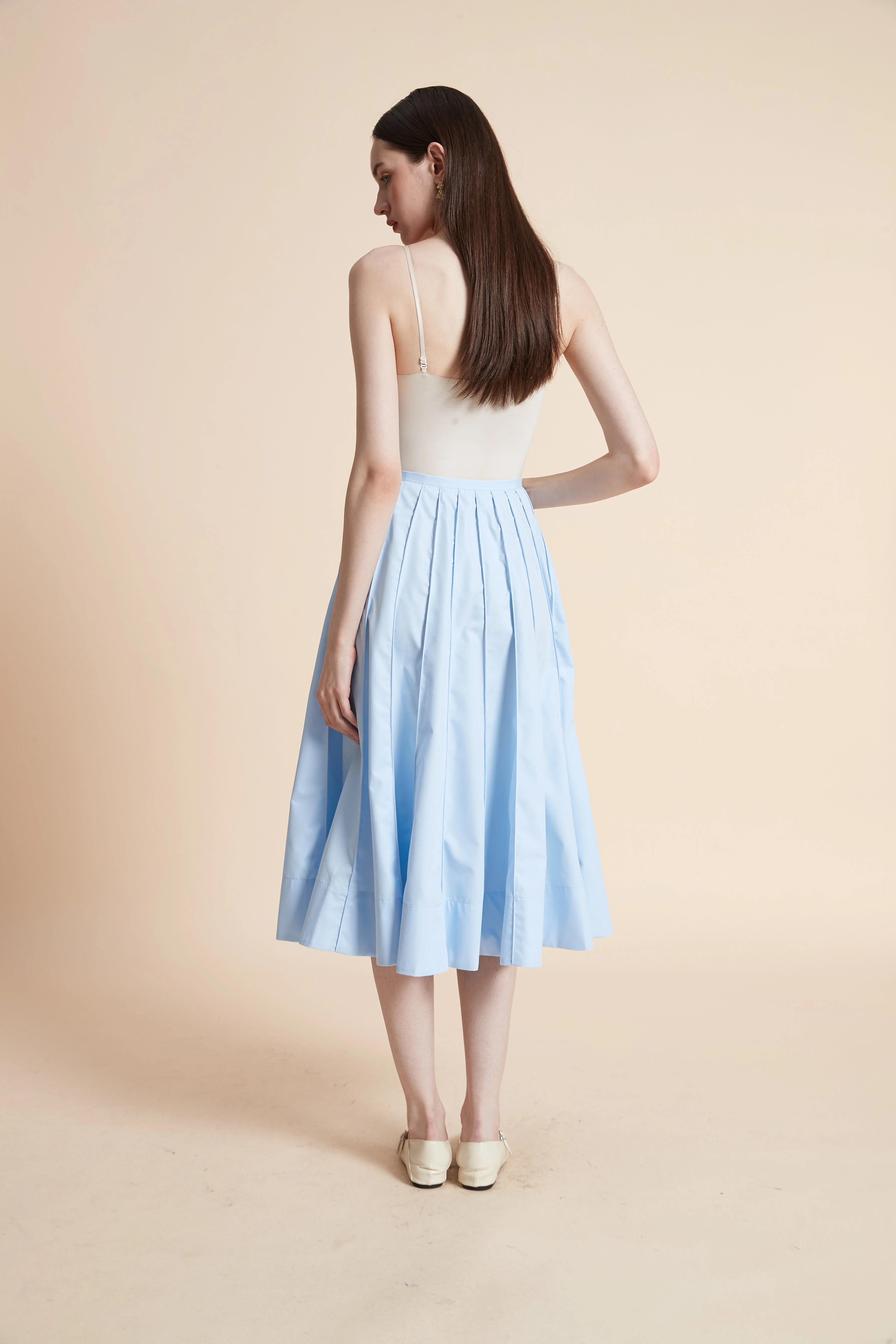 Solid Midi Skirt - Image 5