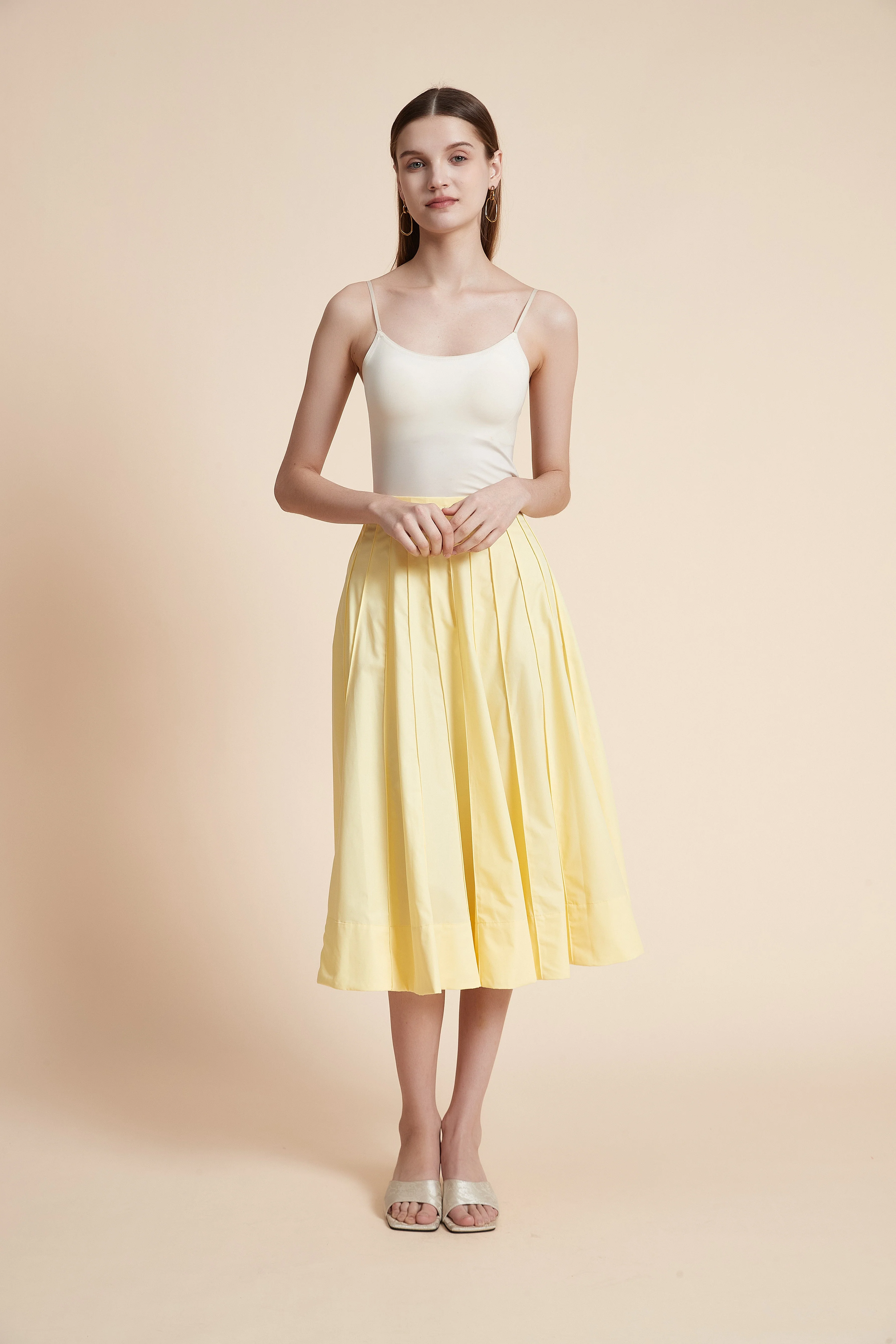 Solid Midi Skirt - Image 7