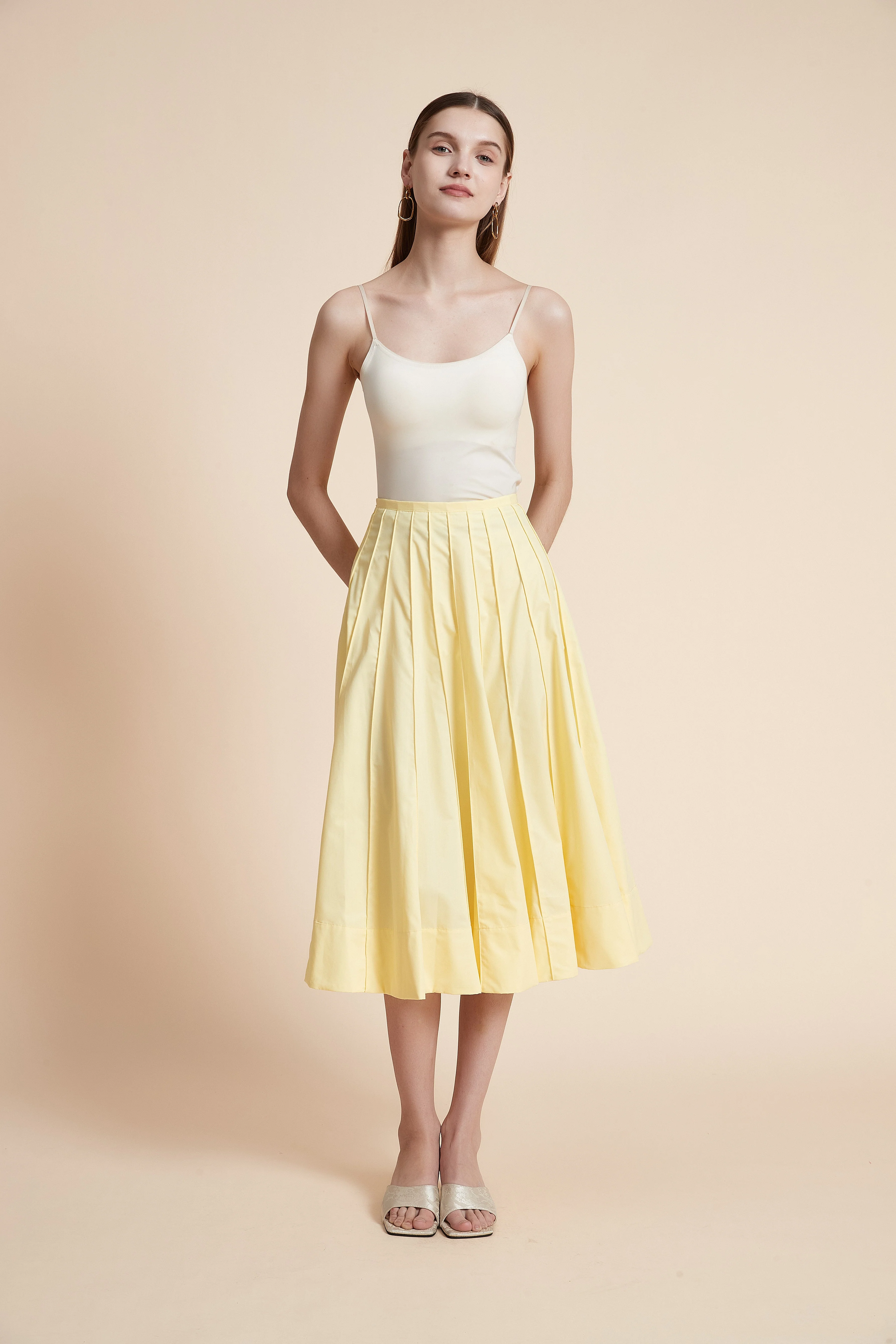 Solid Midi Skirt - Image 8